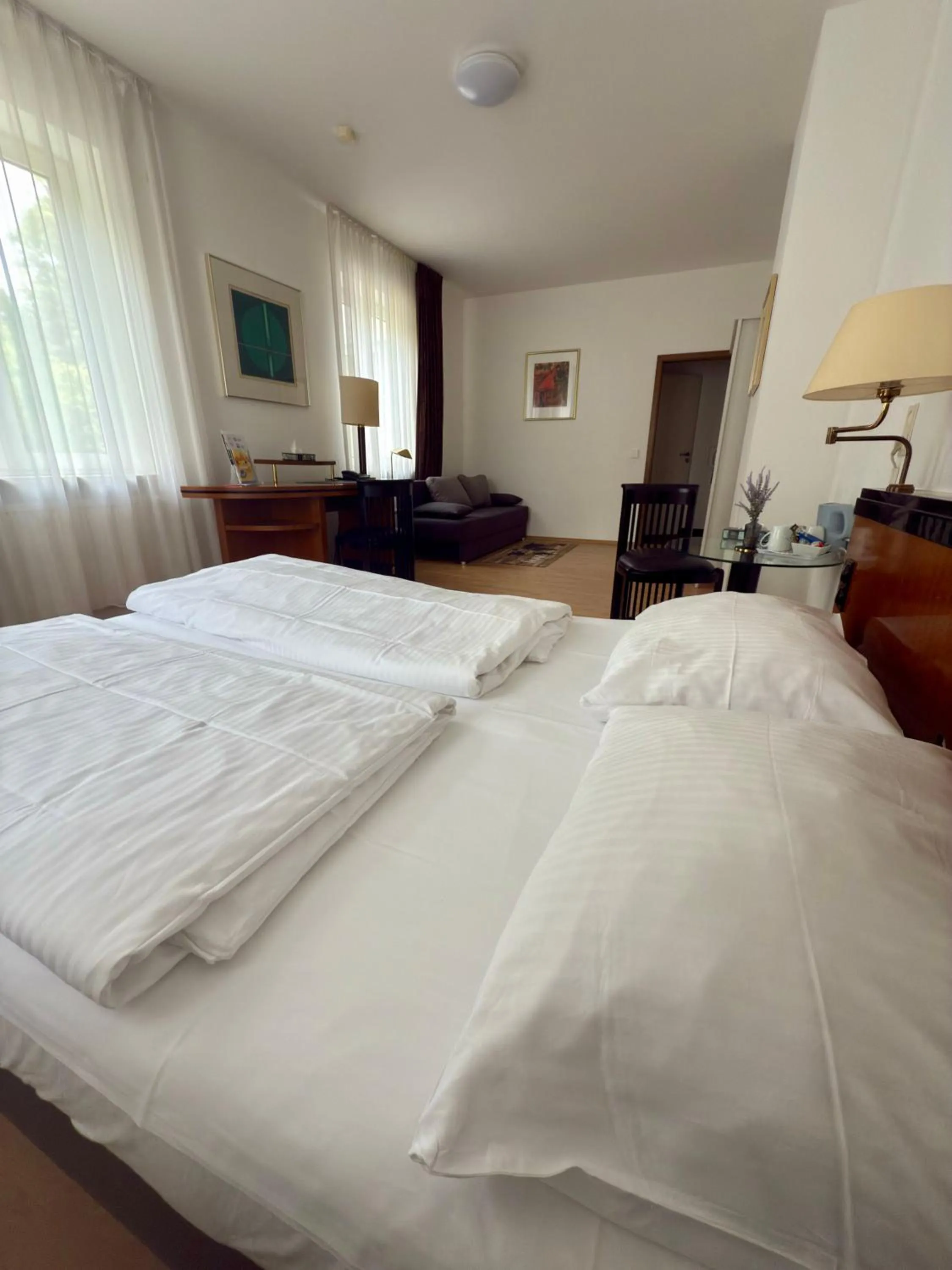 Bed in Hotel Haus am Park