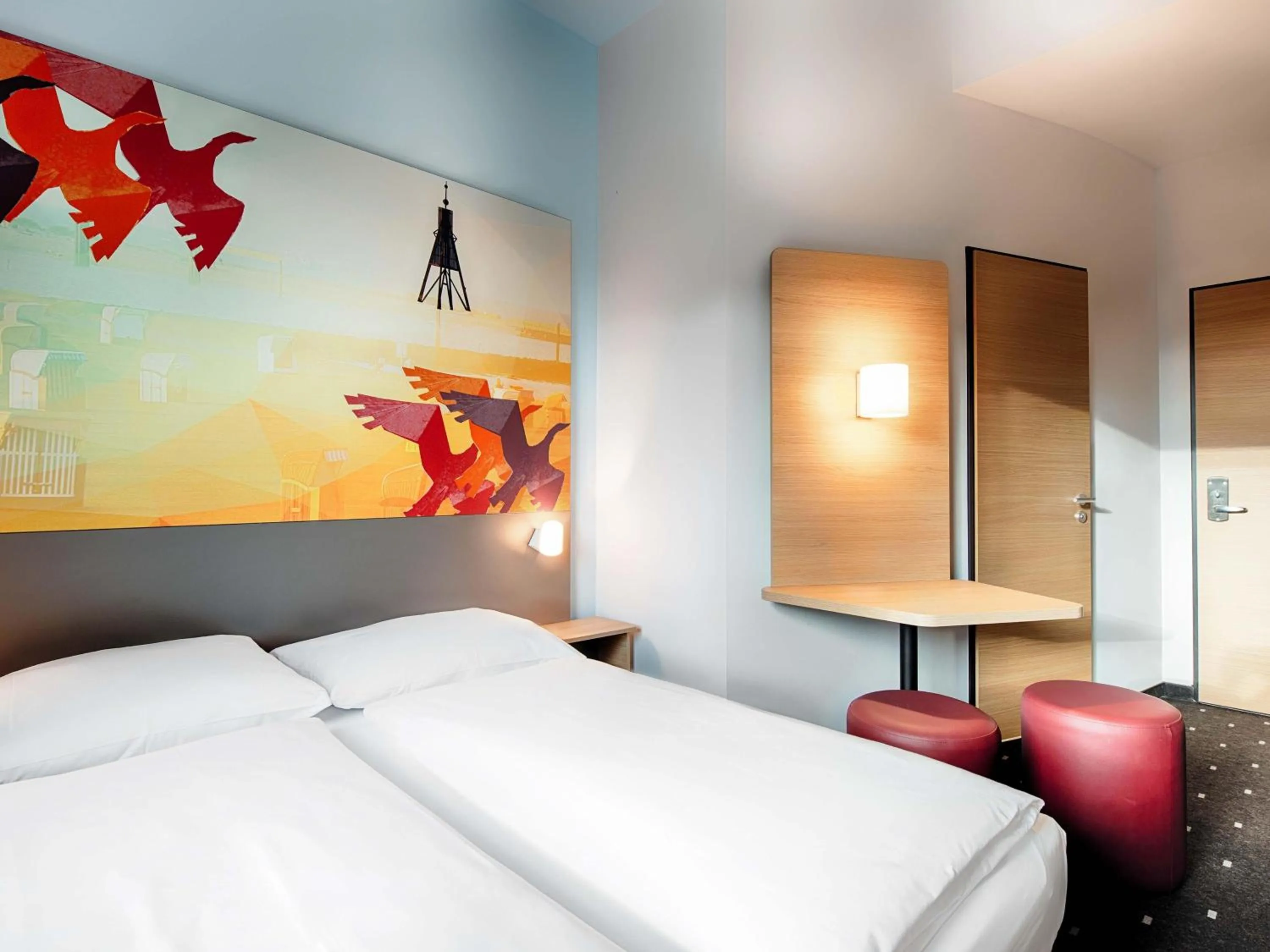 Photo of the whole room, Bed in B&B Hotel Cuxhaven