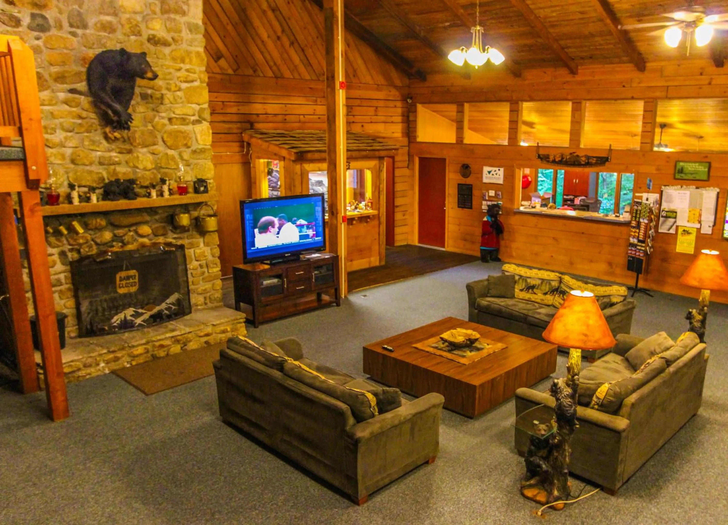 Lobby or reception in Smoketree Lodge