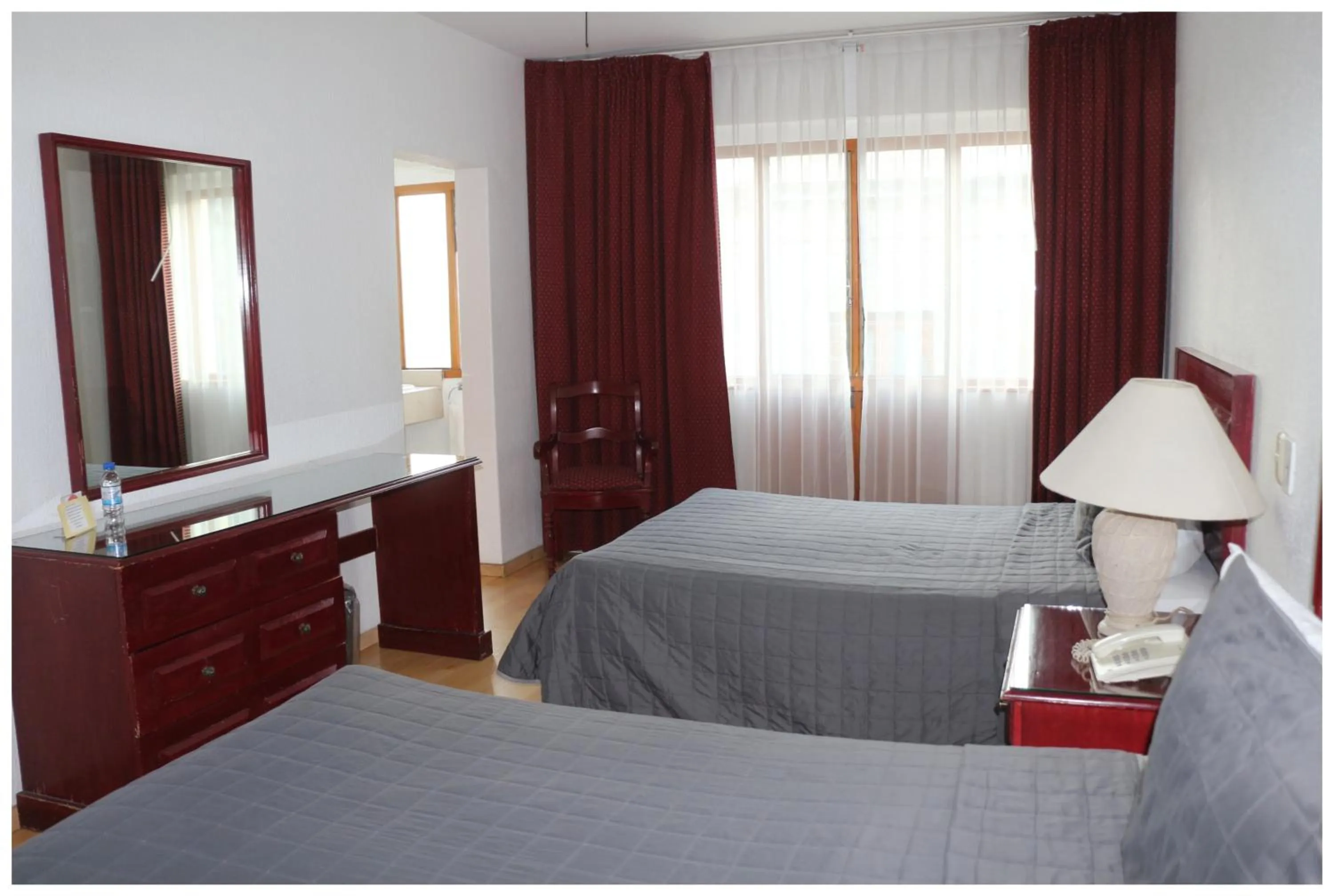 Bed in Hotel Gala Oaxaca