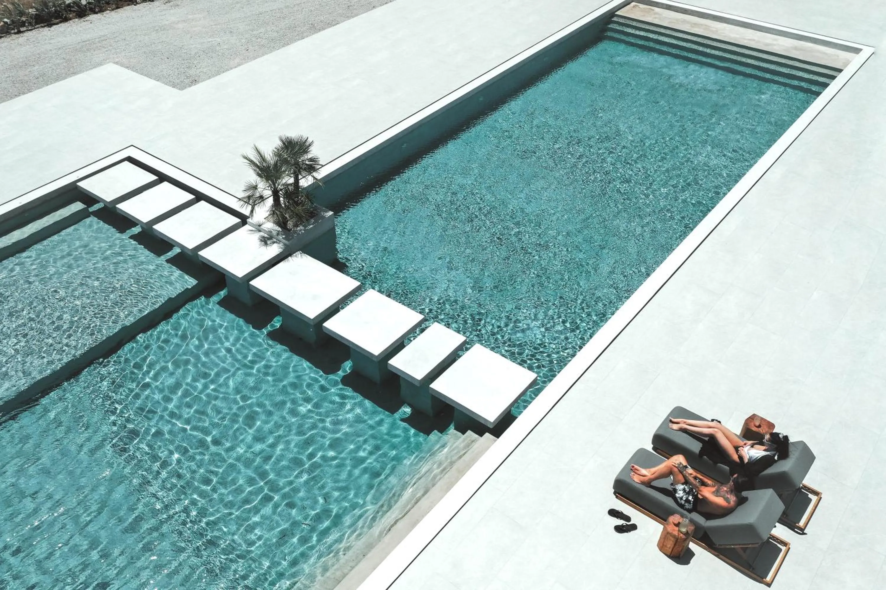 Pool view in Adama Mykonos Boutique Hotel