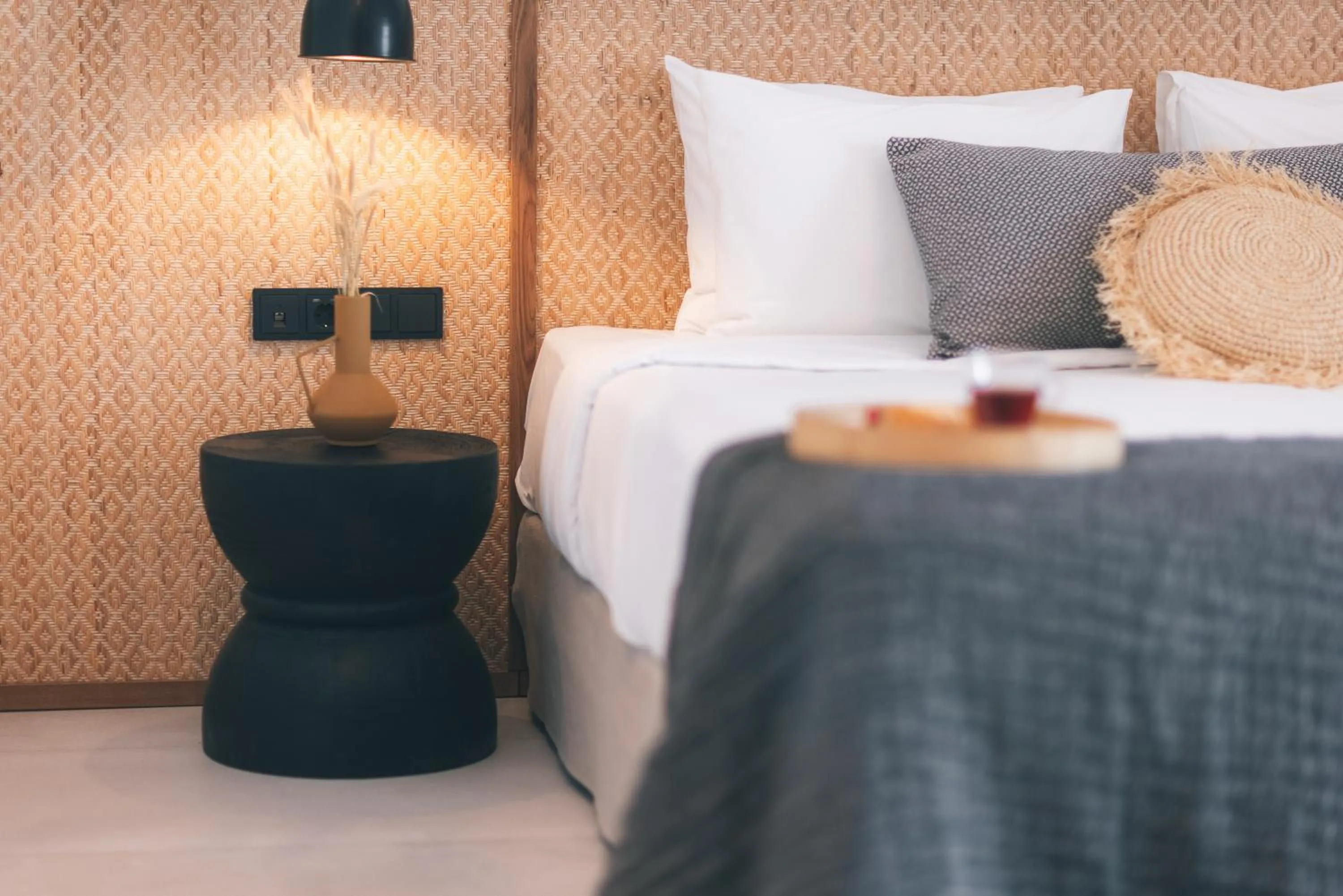 Bed in Adama Mykonos Boutique Hotel