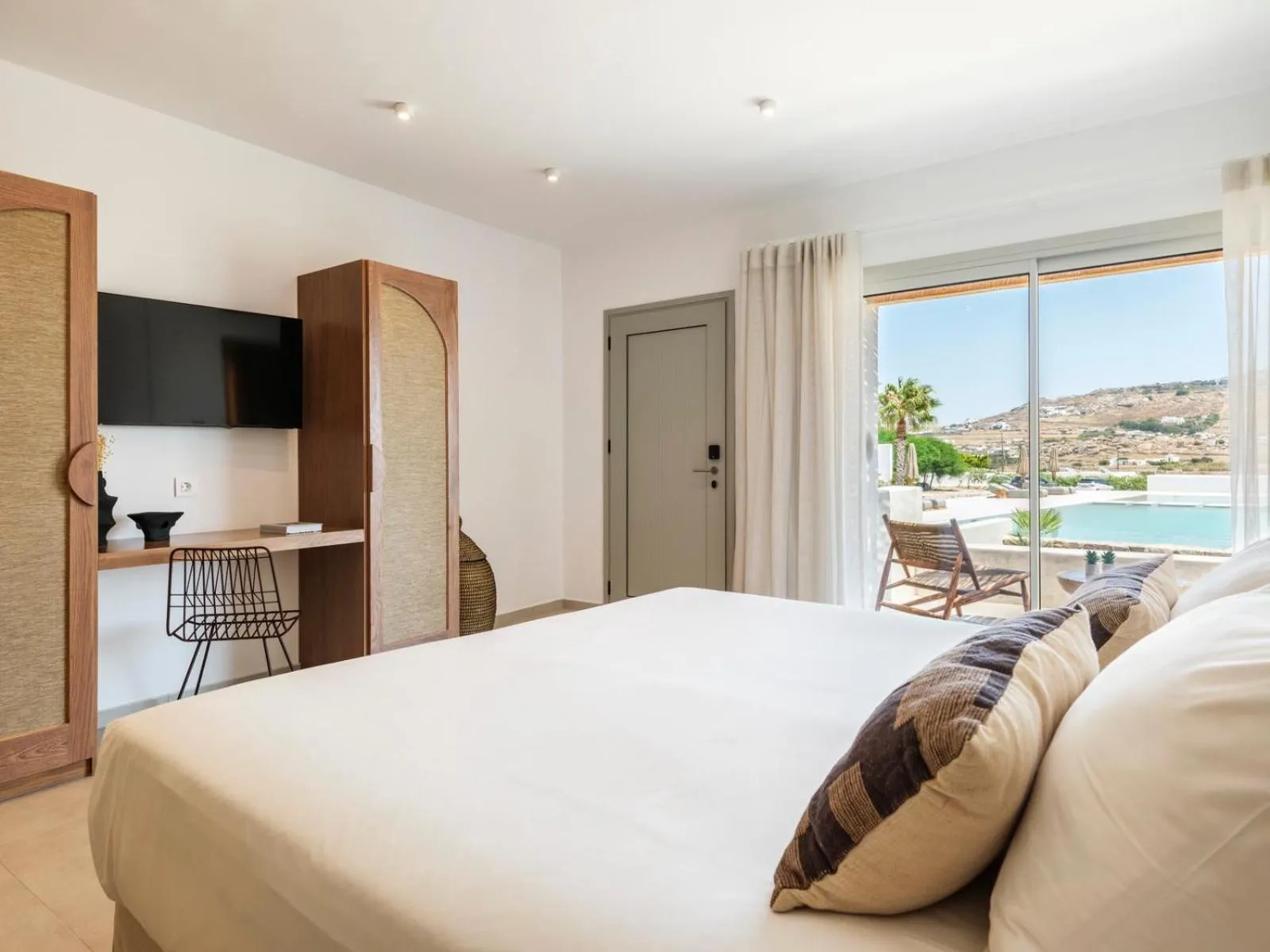 Bedroom, Bed in Adama Mykonos Boutique Hotel