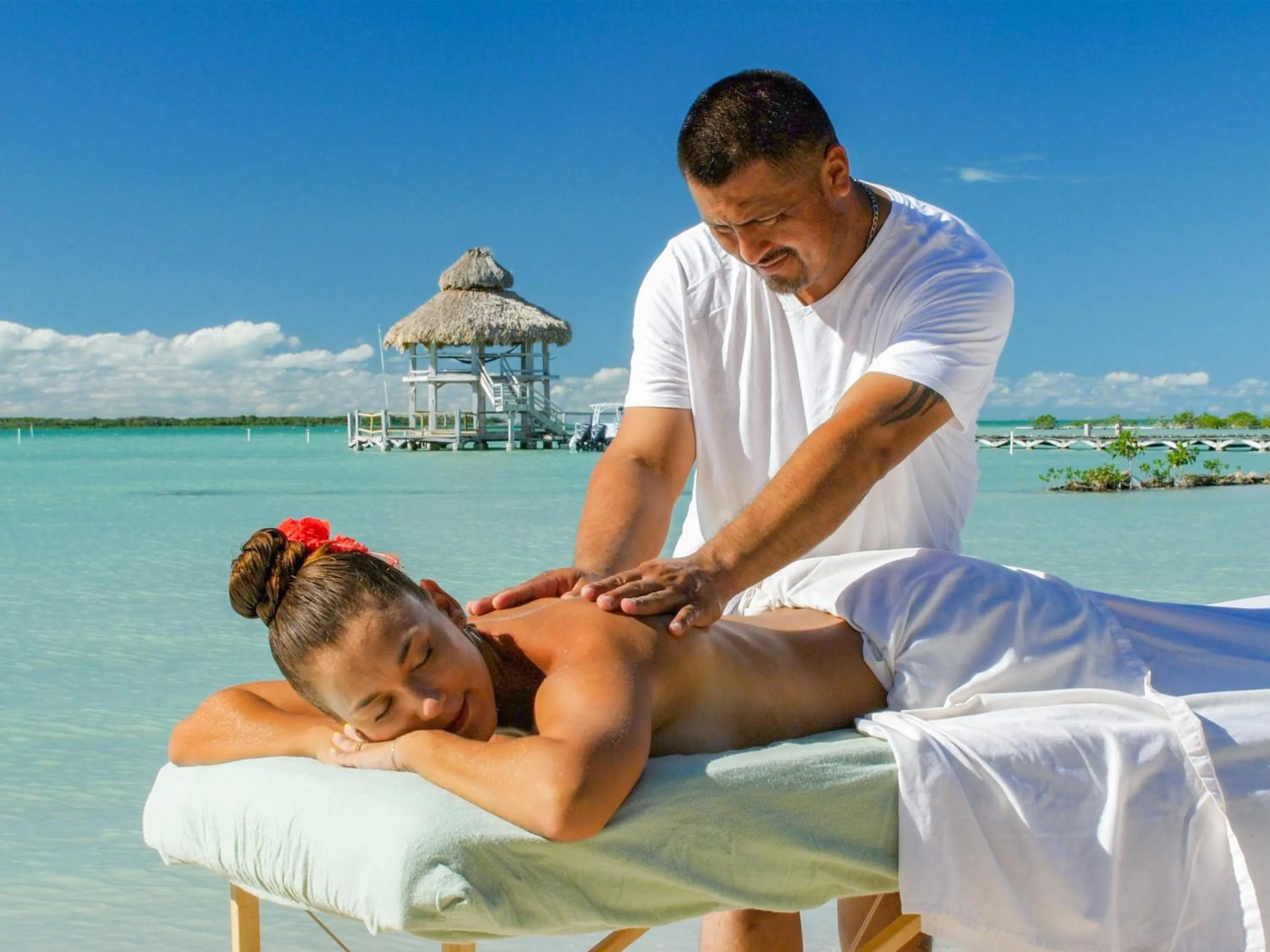 Staff in Orchid Bay Resort