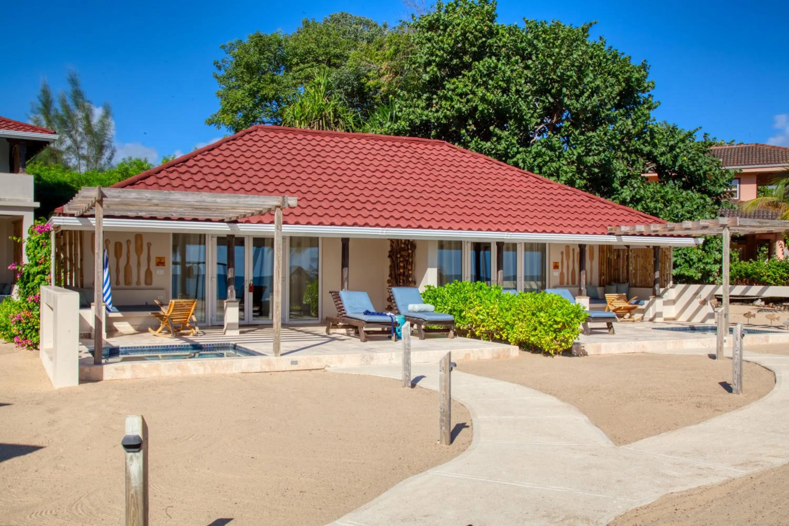 Patio in The Lodge at Jaguar Reef