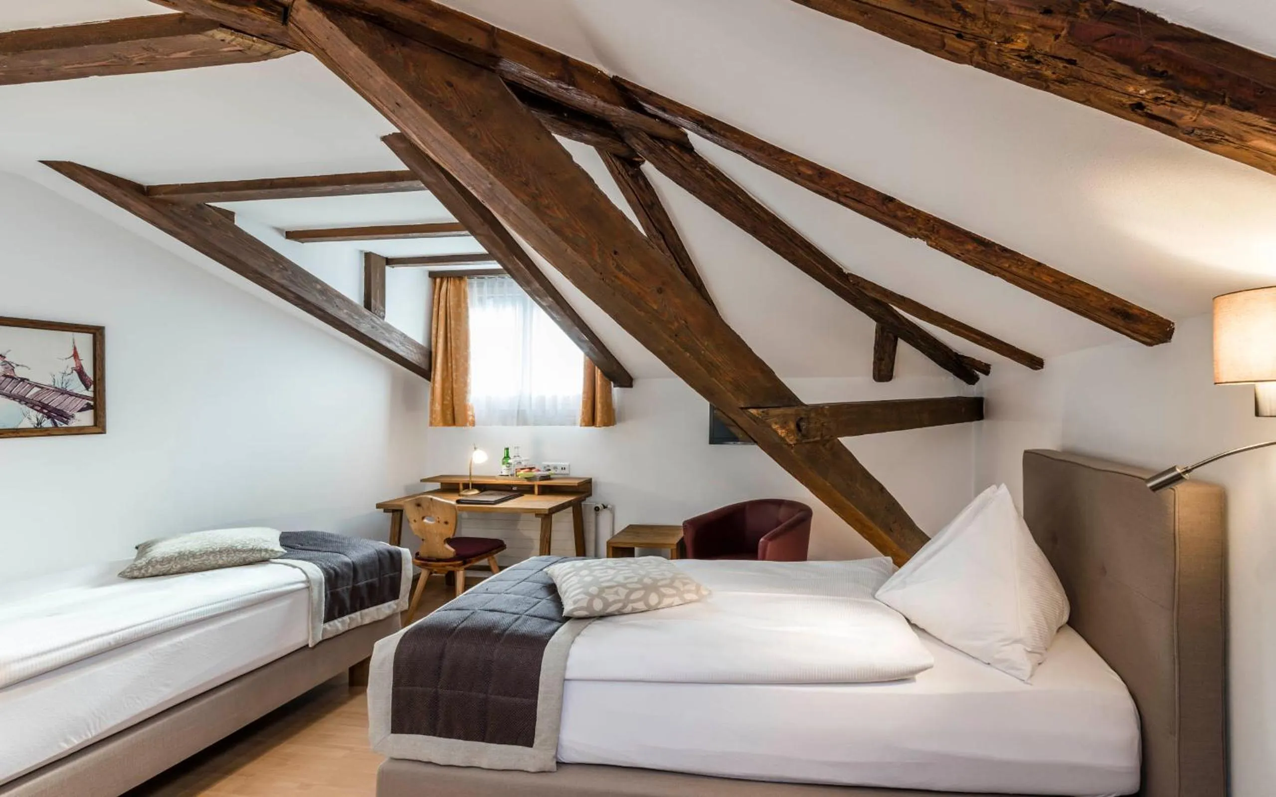 Bedroom, Bed in Hotel Stern Chur