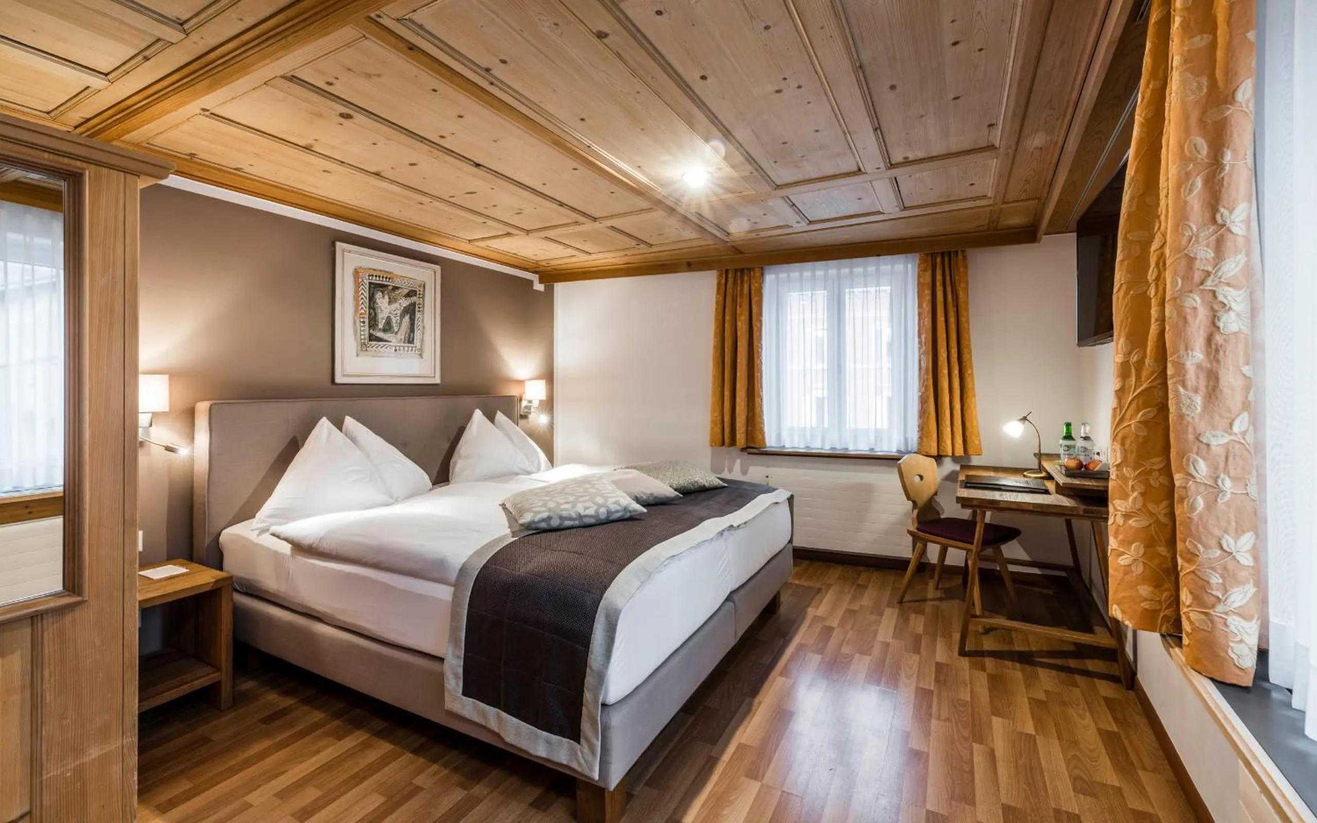 Bedroom, Bed in Hotel Stern Chur