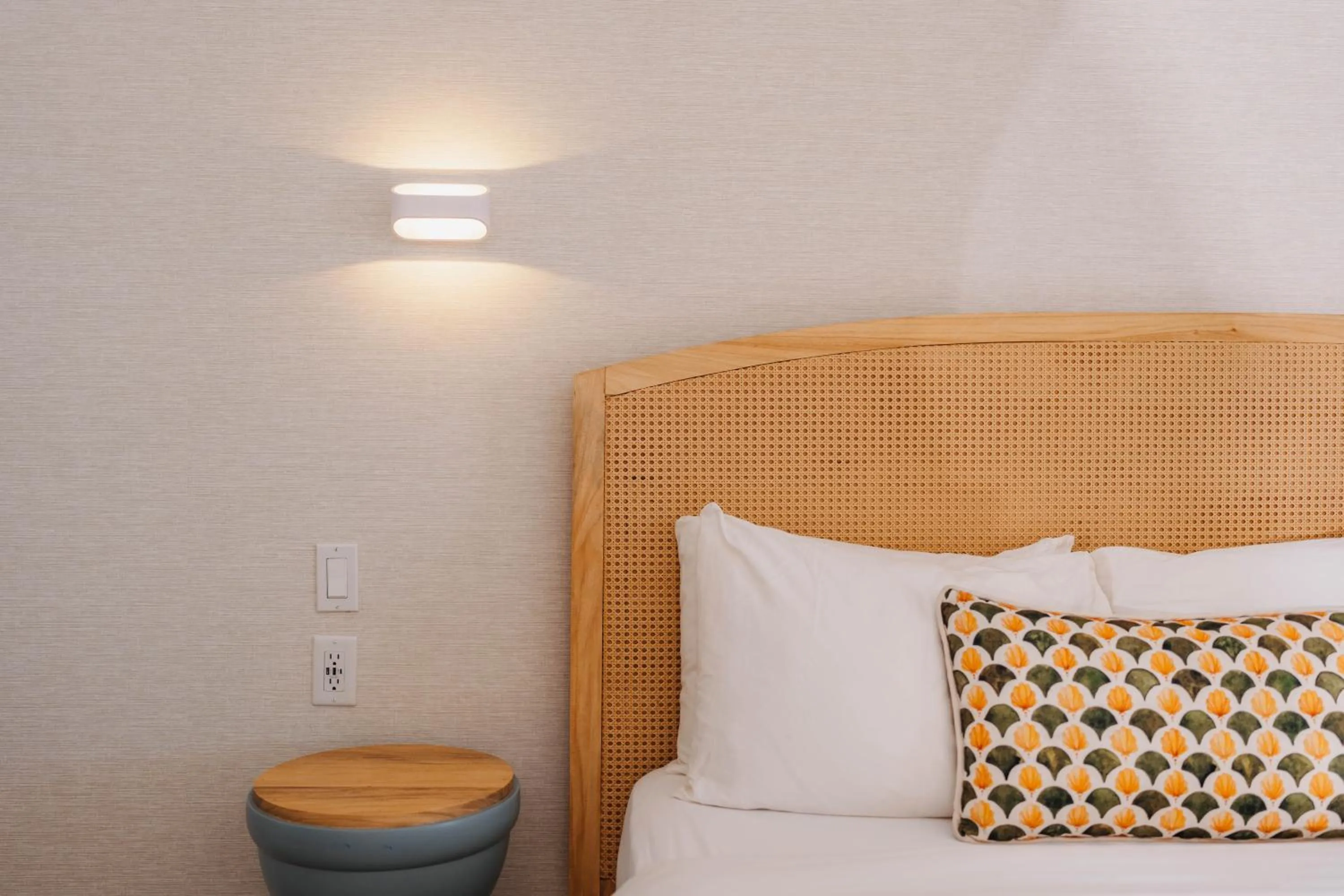 Bed in The Beach House Boutique Hotel