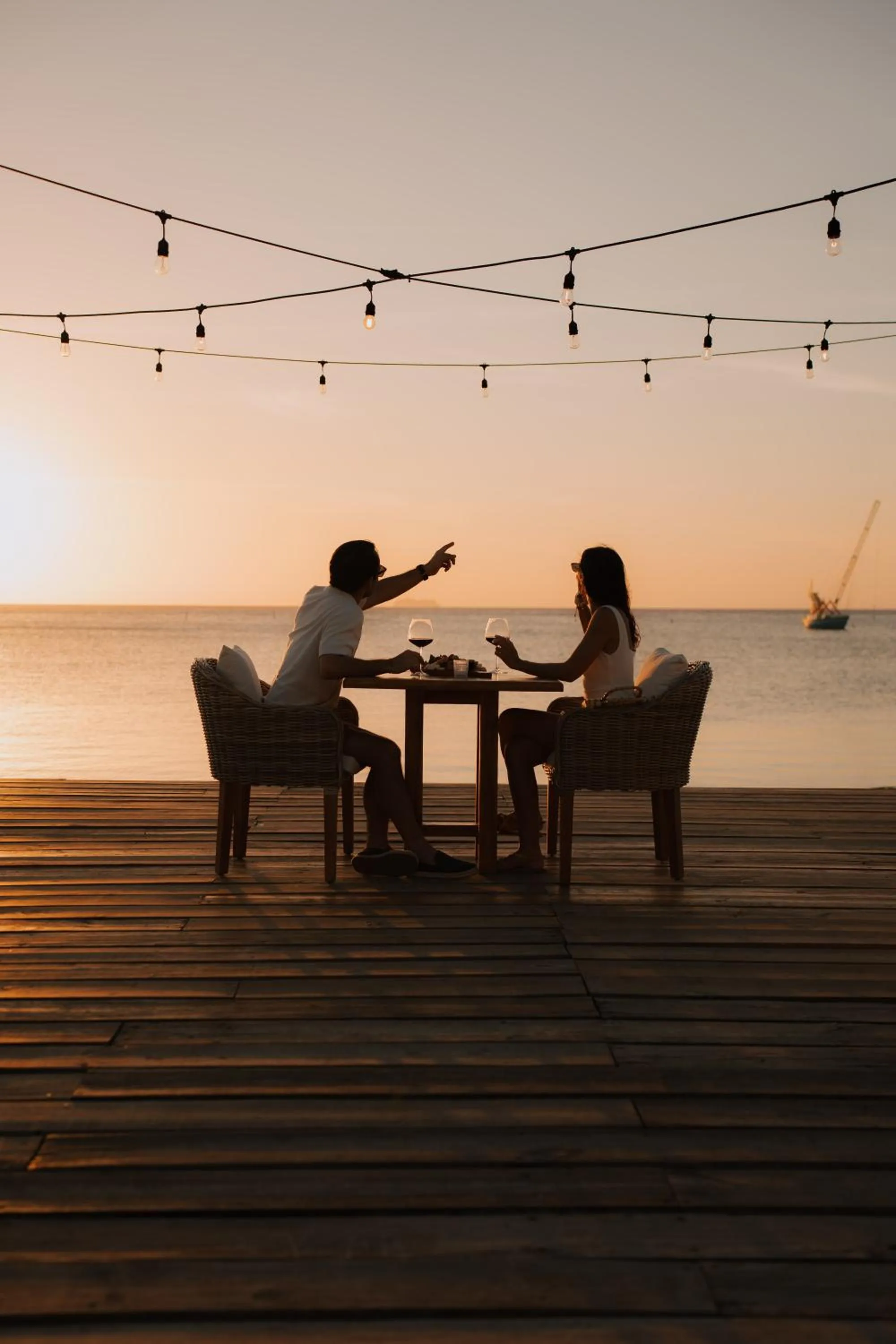 Dinner in The Beach House Boutique Hotel