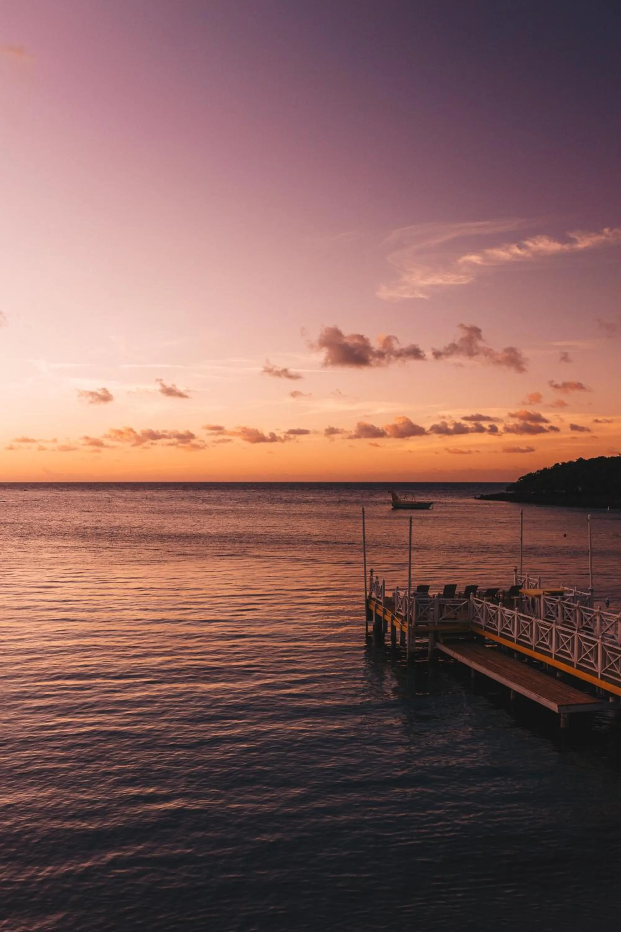 Sunset in The Beach House Boutique Hotel