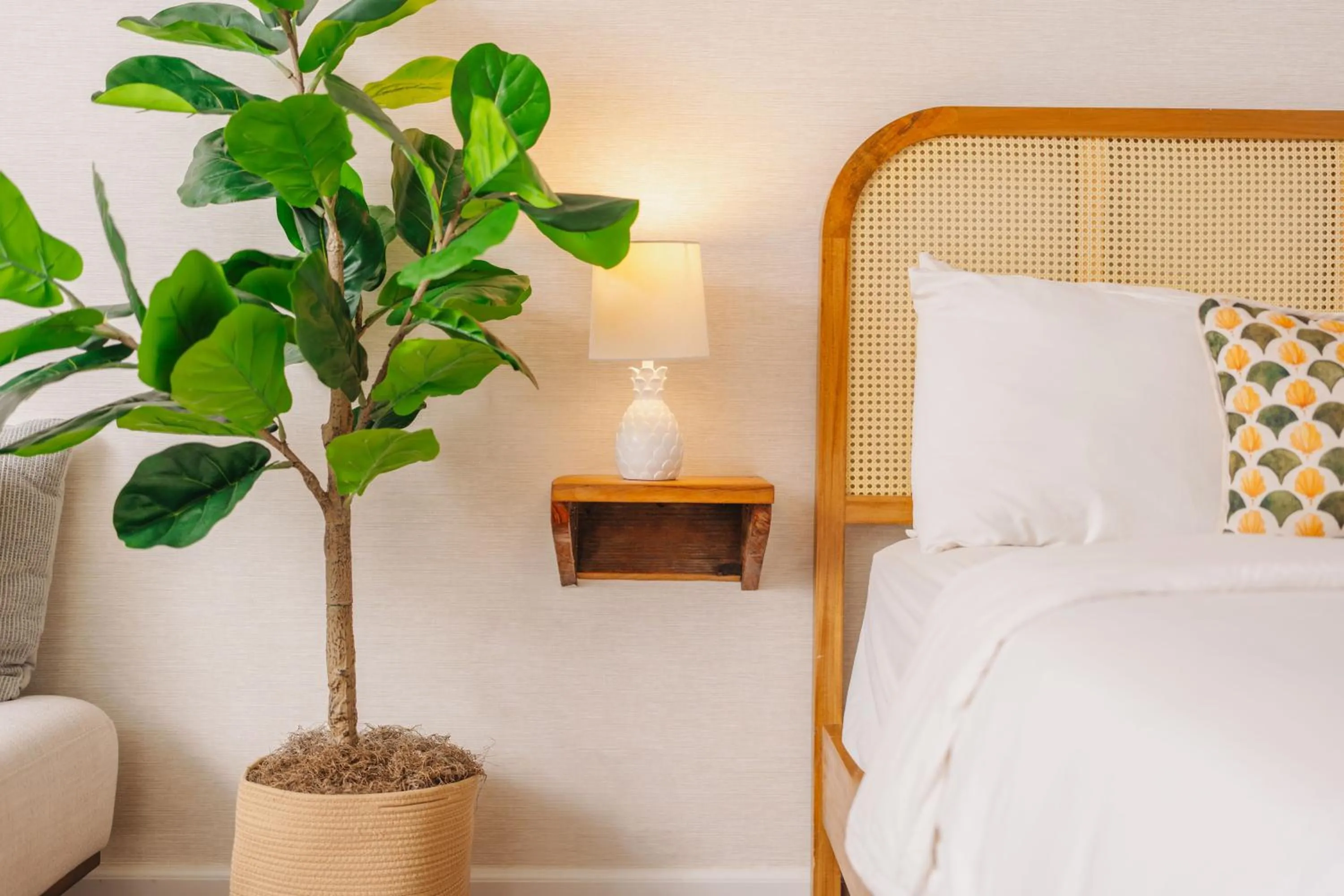 Bed in The Beach House Boutique Hotel