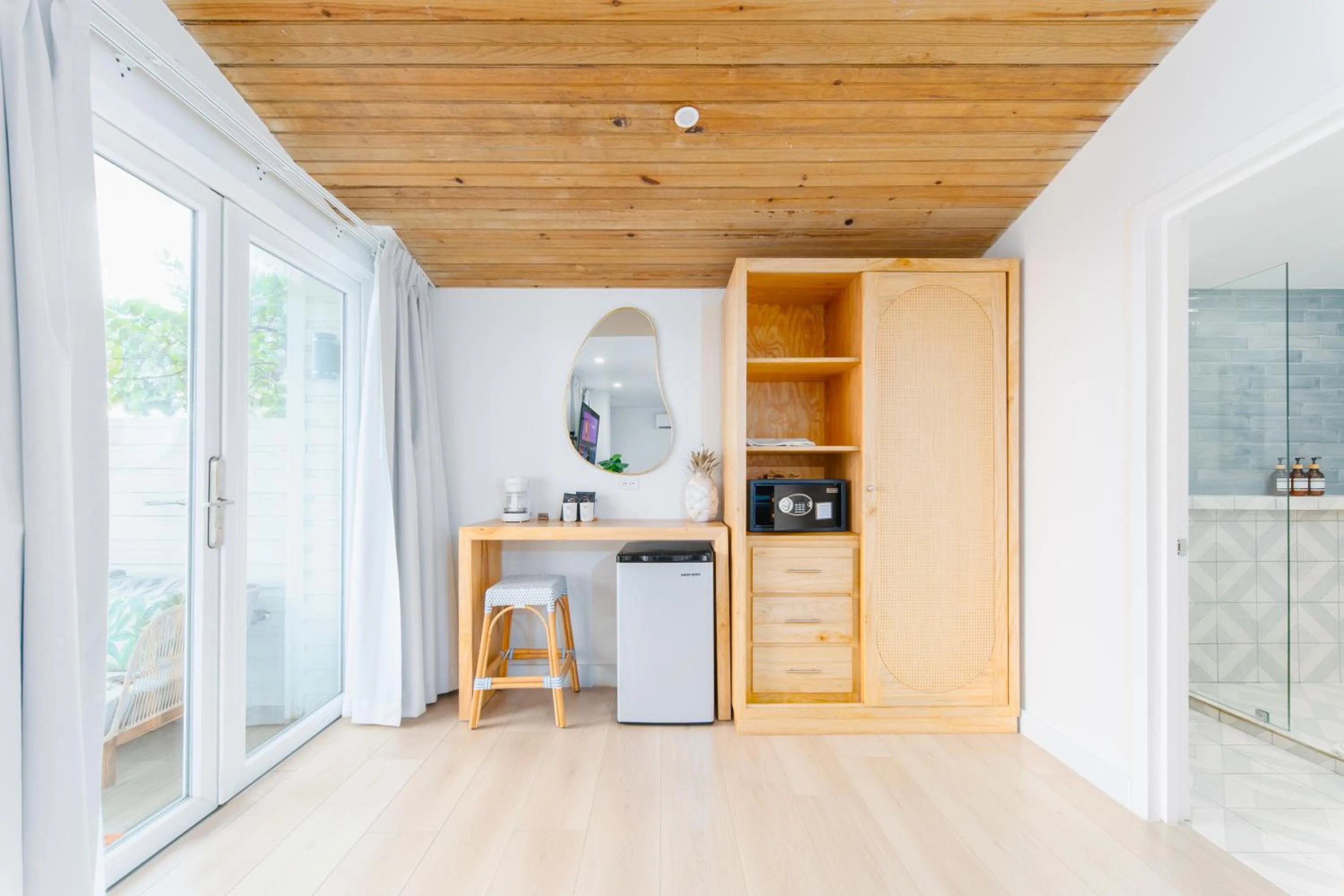 wardrobe in The Beach House Boutique Hotel