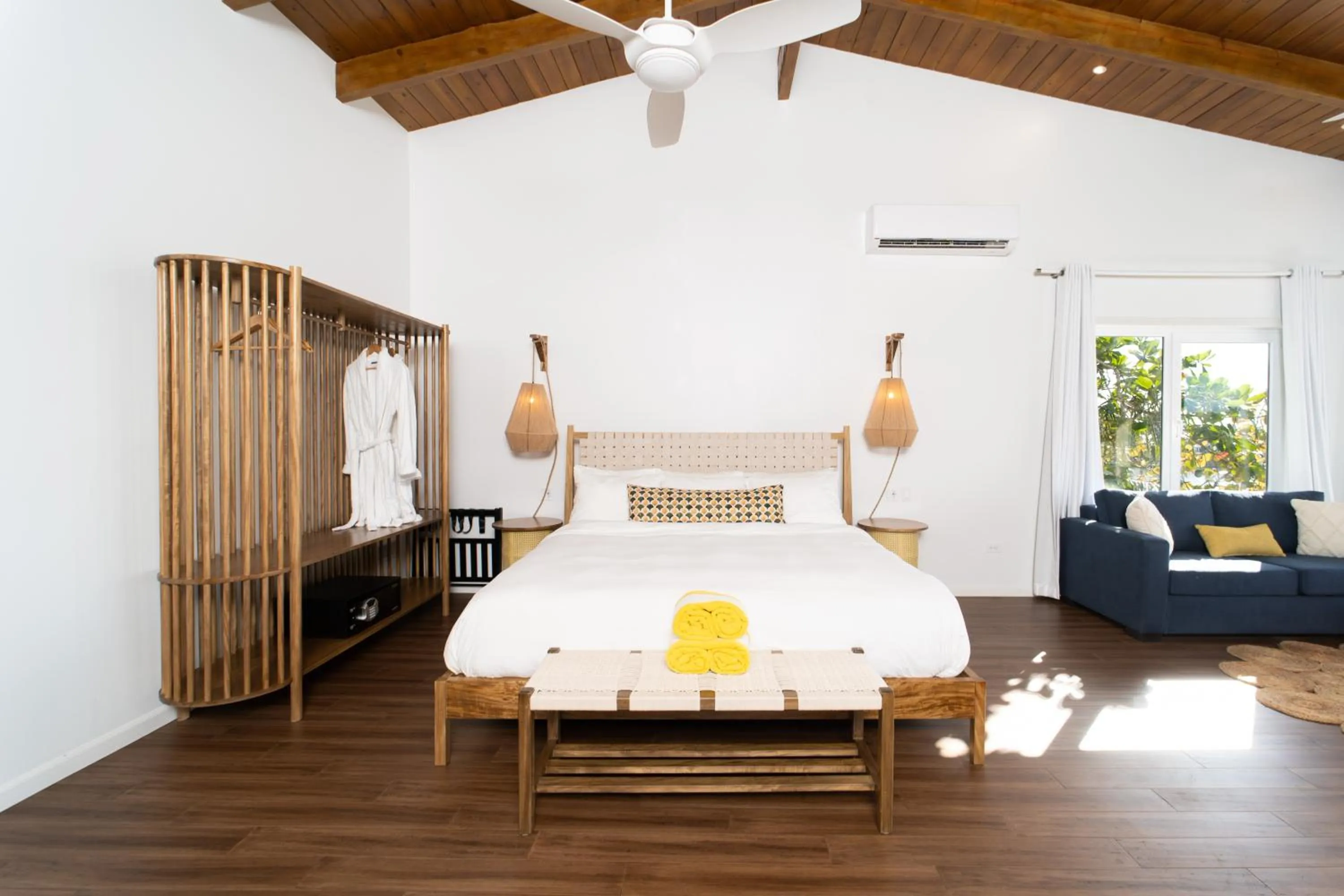 Bed in The Beach House Boutique Hotel