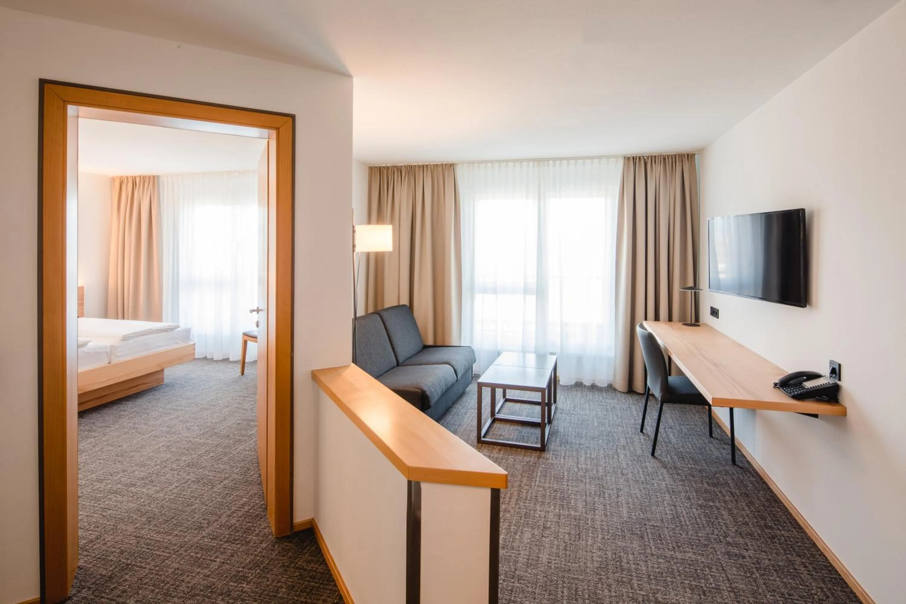 Living room, Bed in Hotel Krone