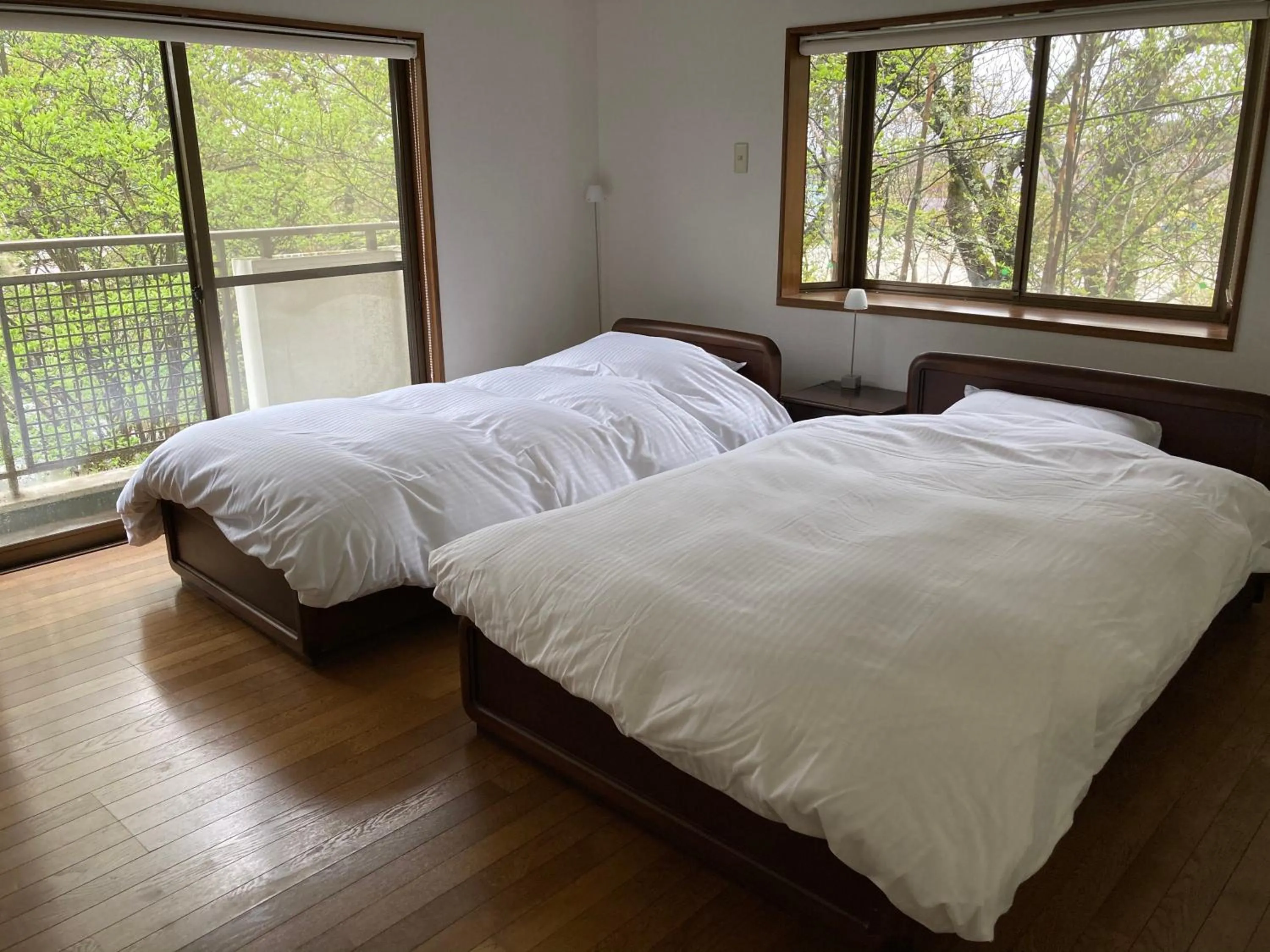 Bedroom, Bed in Yatsugatake Cottage