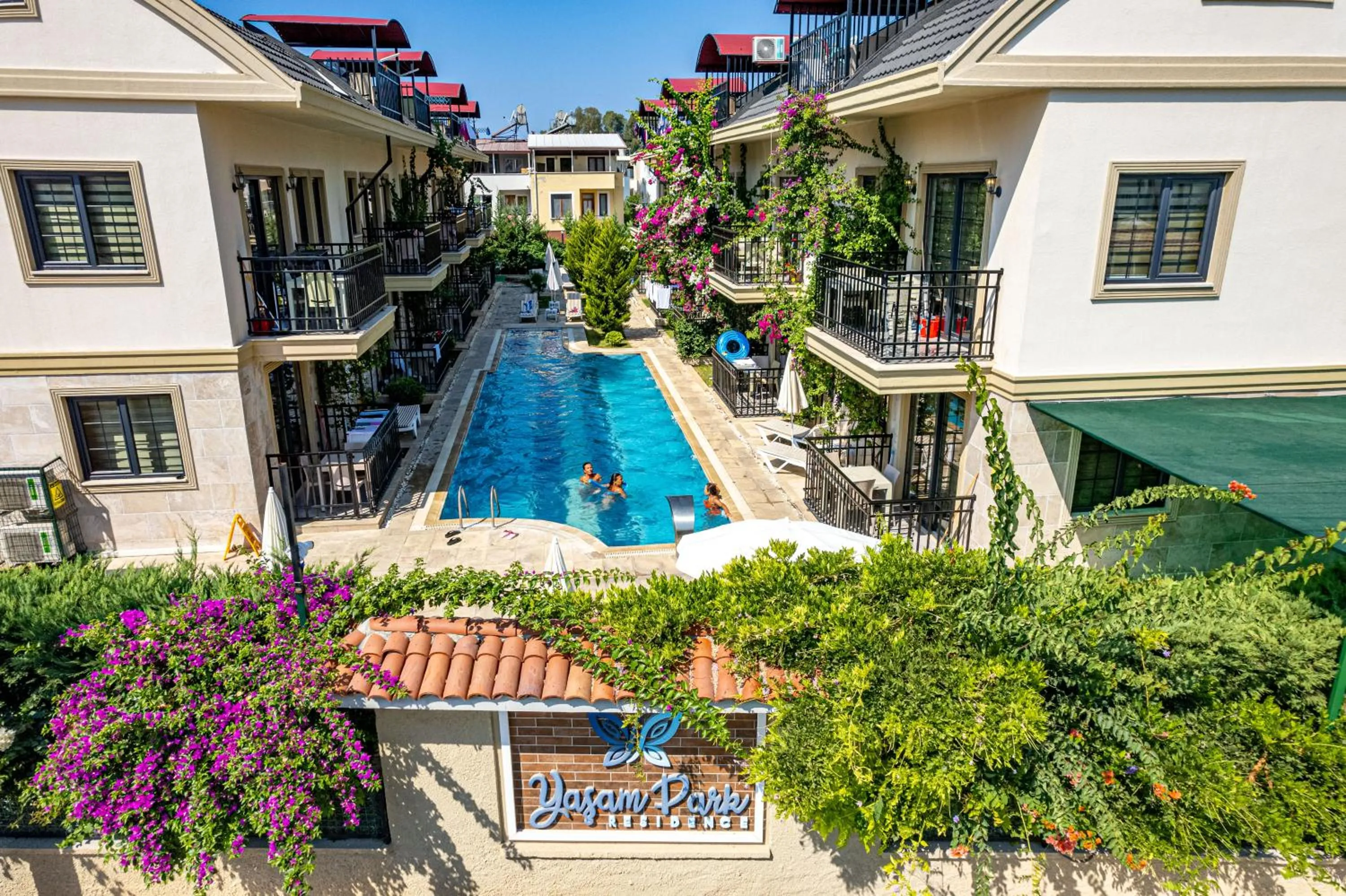 Bird's eye view in Yaşam Park Apart Hotel - Fethiye Calis Beach