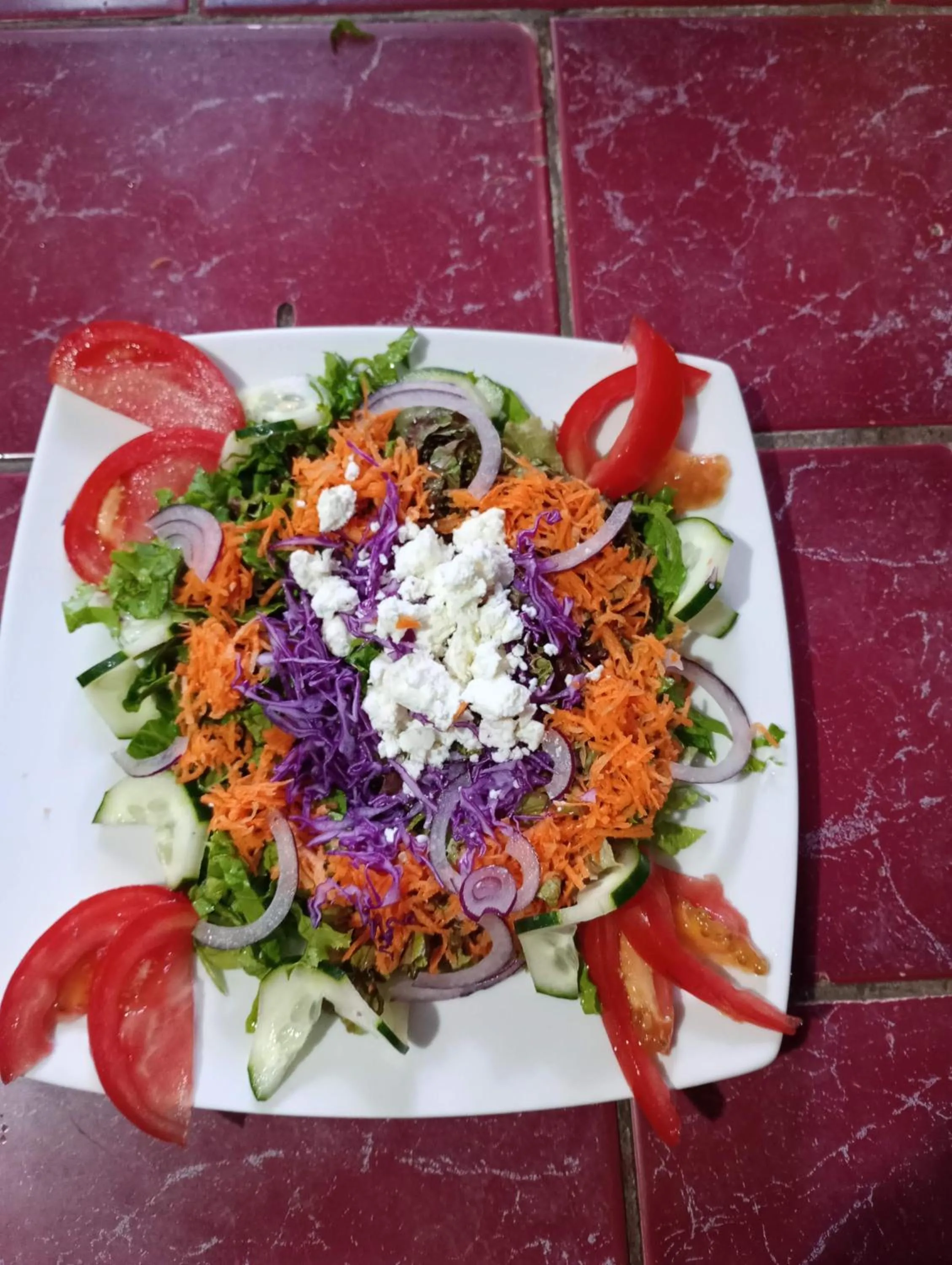 Food in spirit of jungle lodge