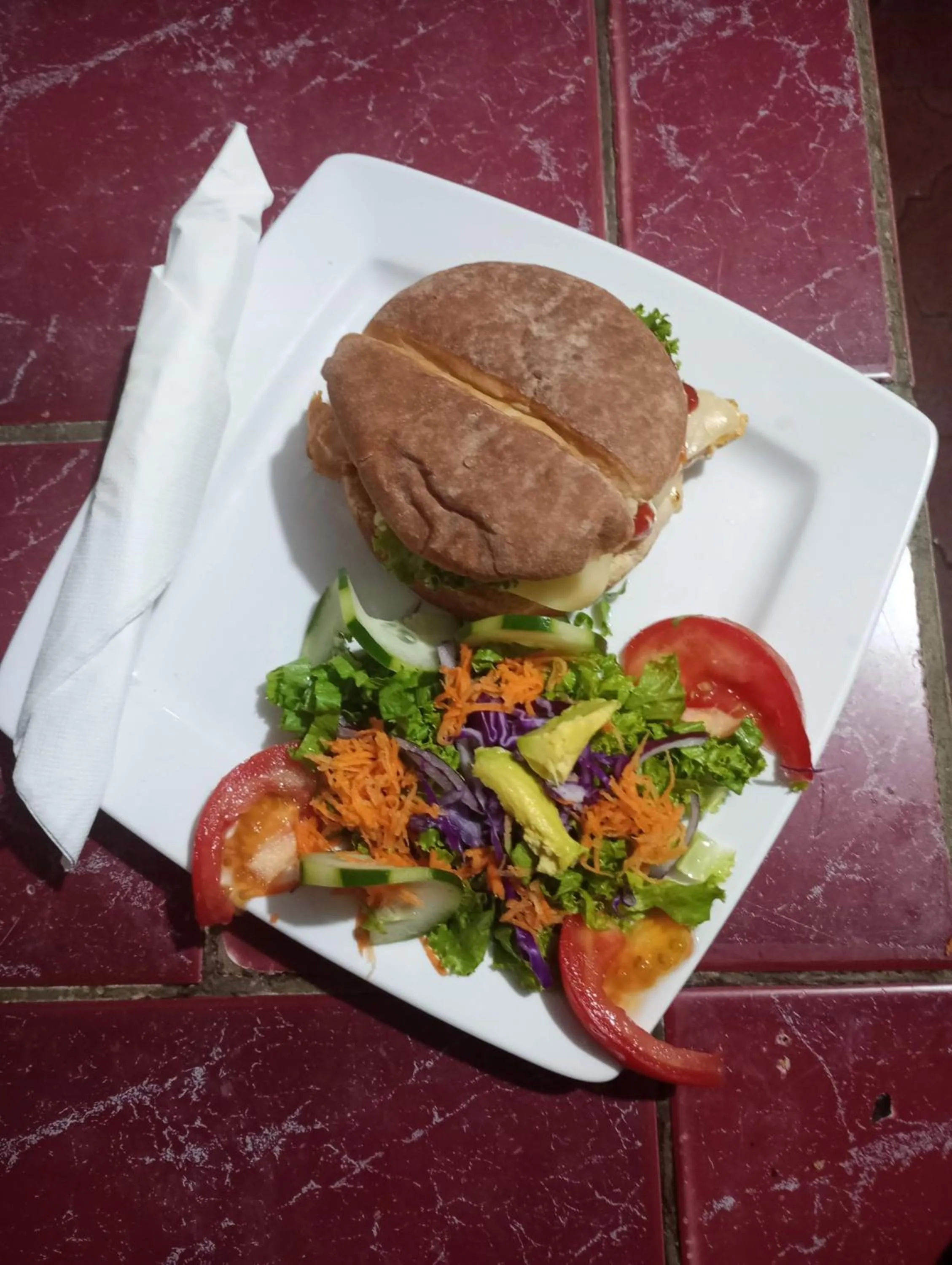 Food in spirit of jungle lodge