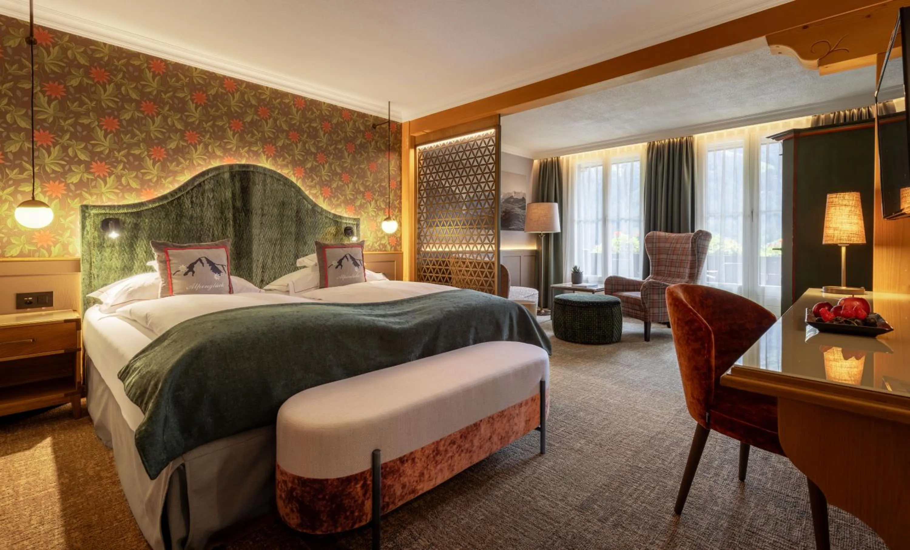 Bedroom, Bed in Romantik Hotel Schweizerhof