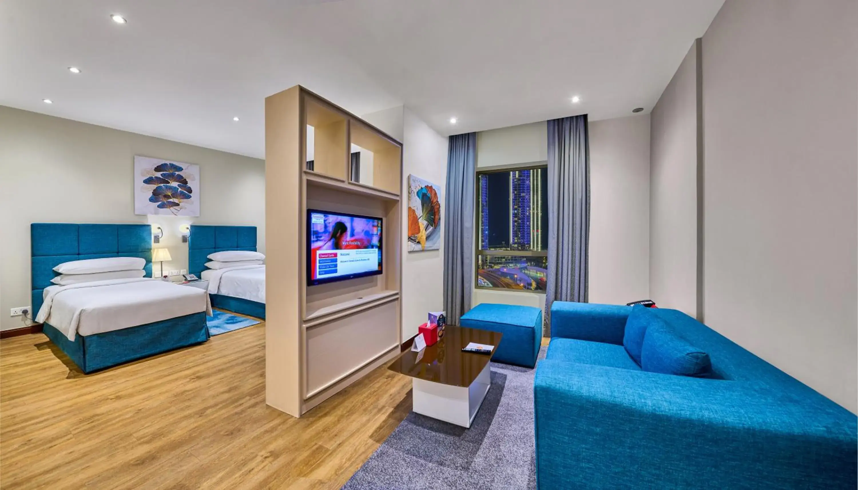 View (from property/room), Bed in Ramada Hotel, Suites and Apartments by Wyndham Dubai JBR View (from property/room), Bed in Ramada Hotel, Suites and Apartments by Wyndham Dubai JBR