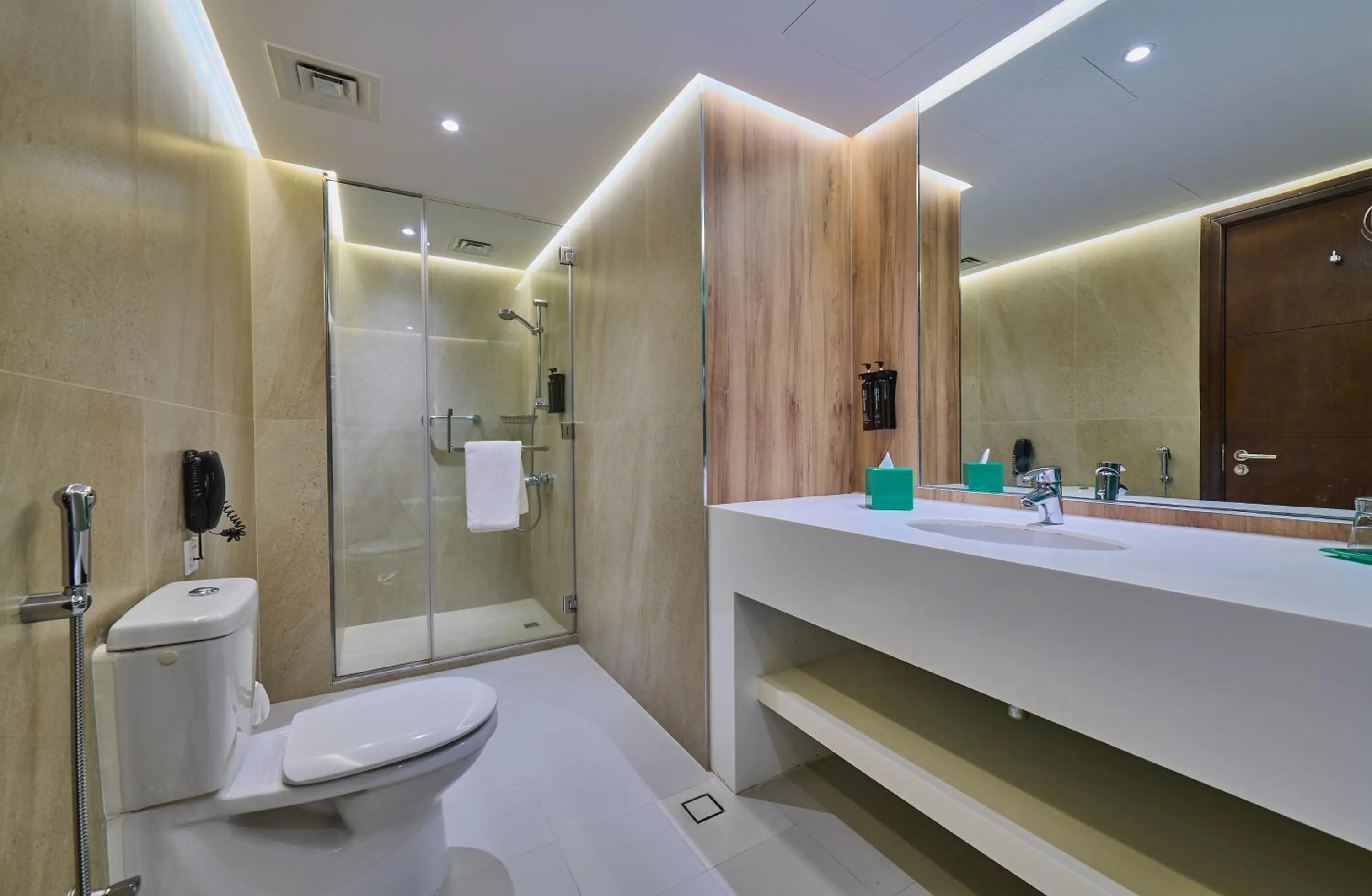 Shower in Ramada Hotel, Suites and Apartments by Wyndham Dubai JBR