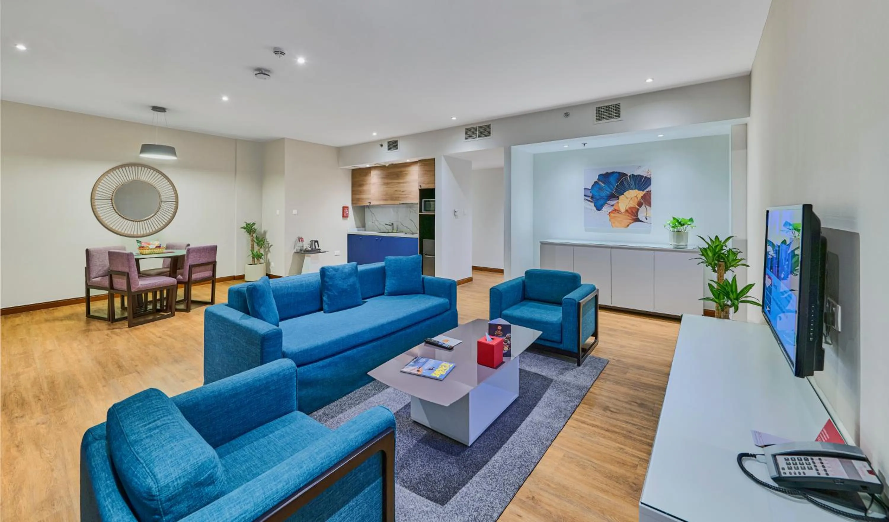 Living room in Ramada Hotel, Suites and Apartments by Wyndham Dubai JBR