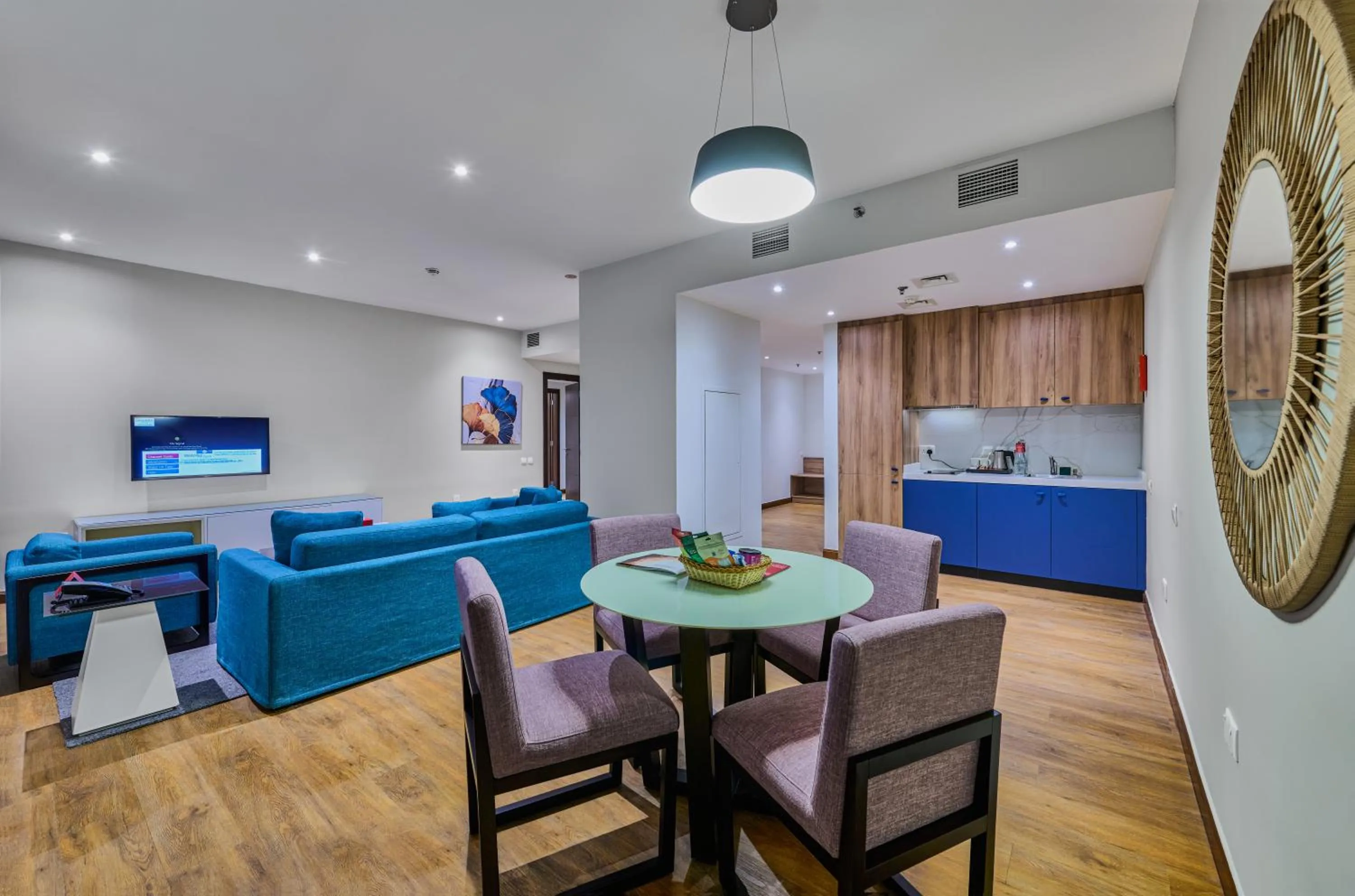 Living room in Ramada Hotel, Suites and Apartments by Wyndham Dubai JBR