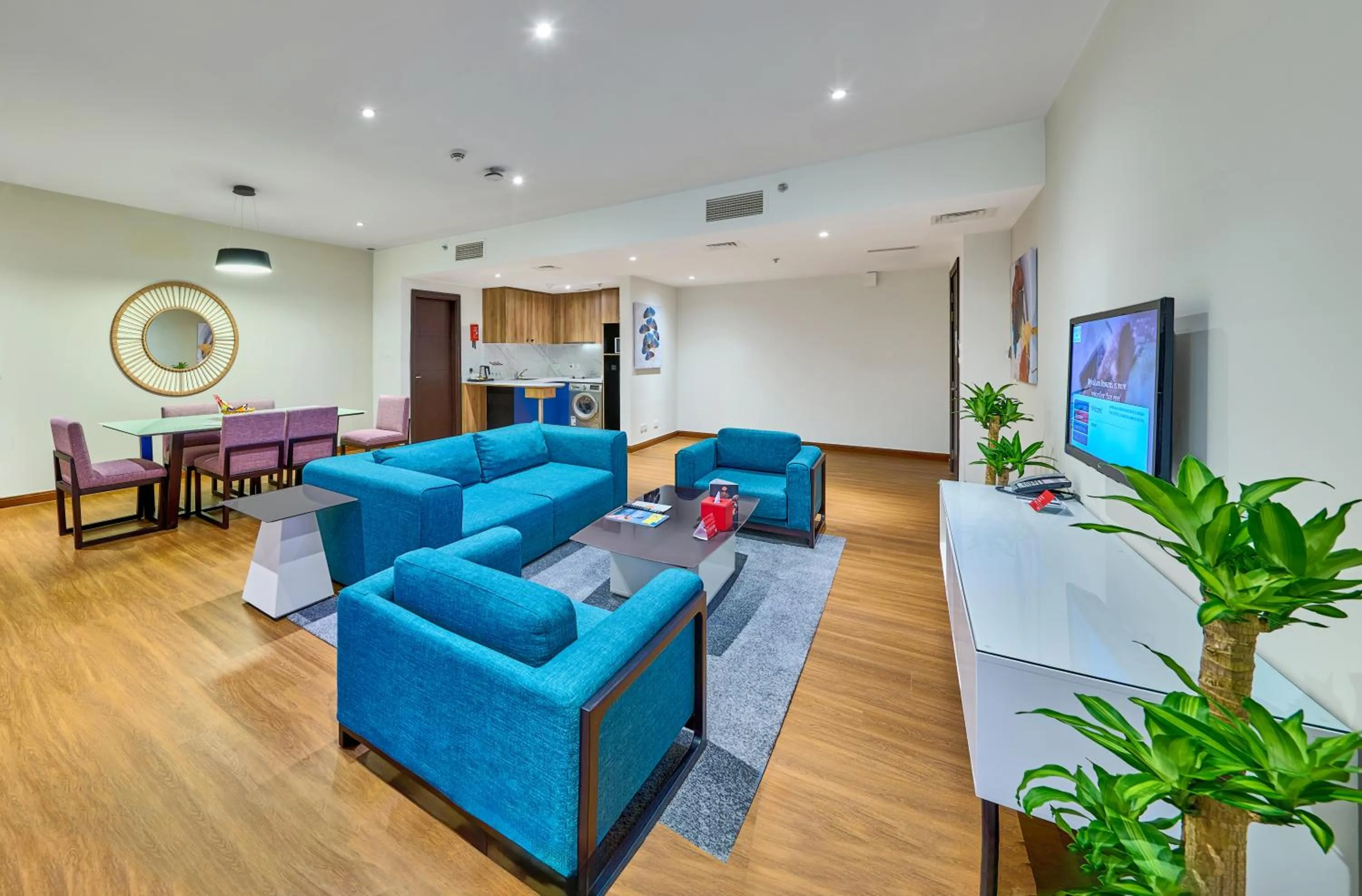 Living room in Ramada Hotel, Suites and Apartments by Wyndham Dubai JBR