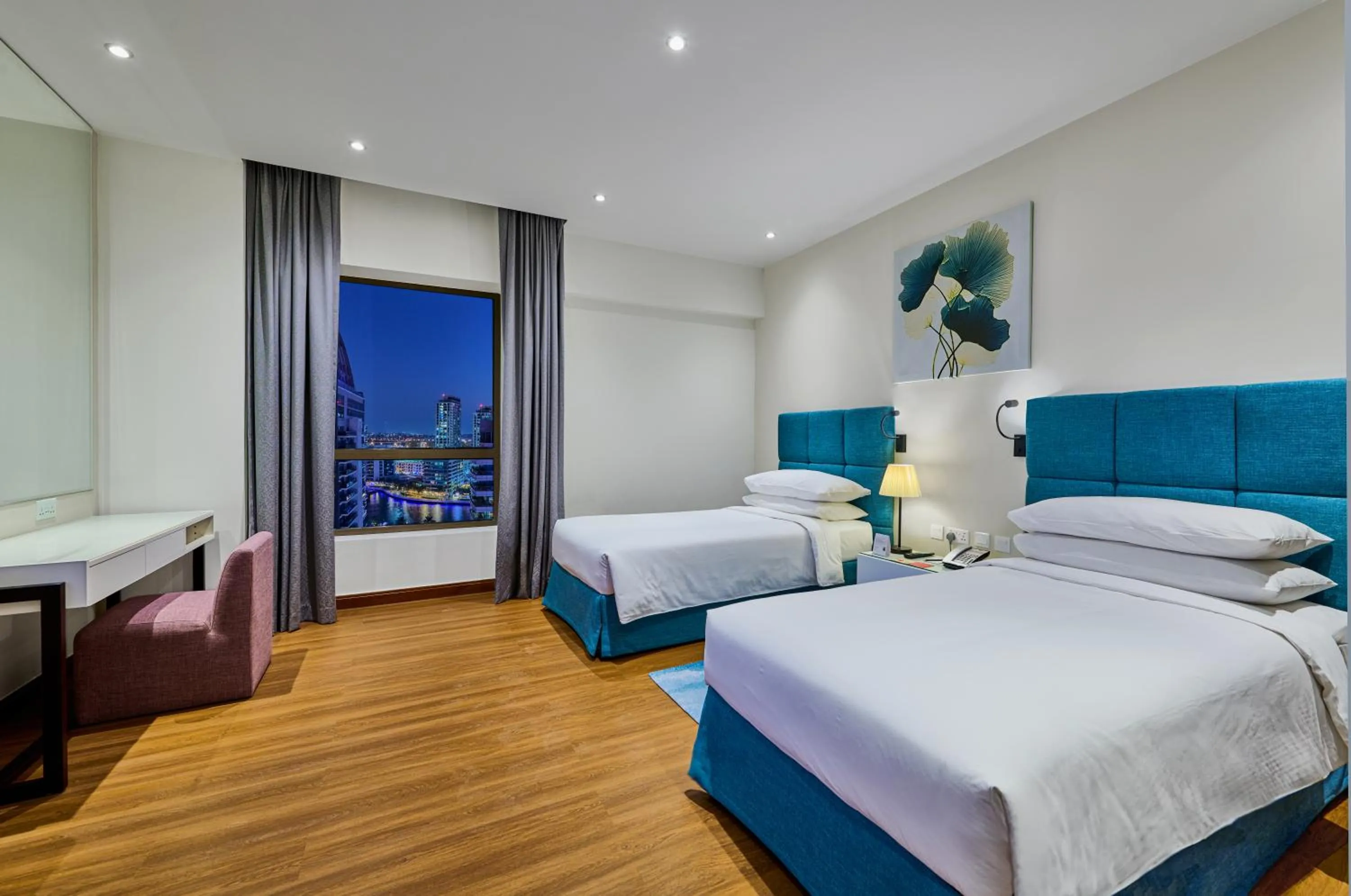 Bed in Ramada Hotel, Suites and Apartments by Wyndham Dubai JBR