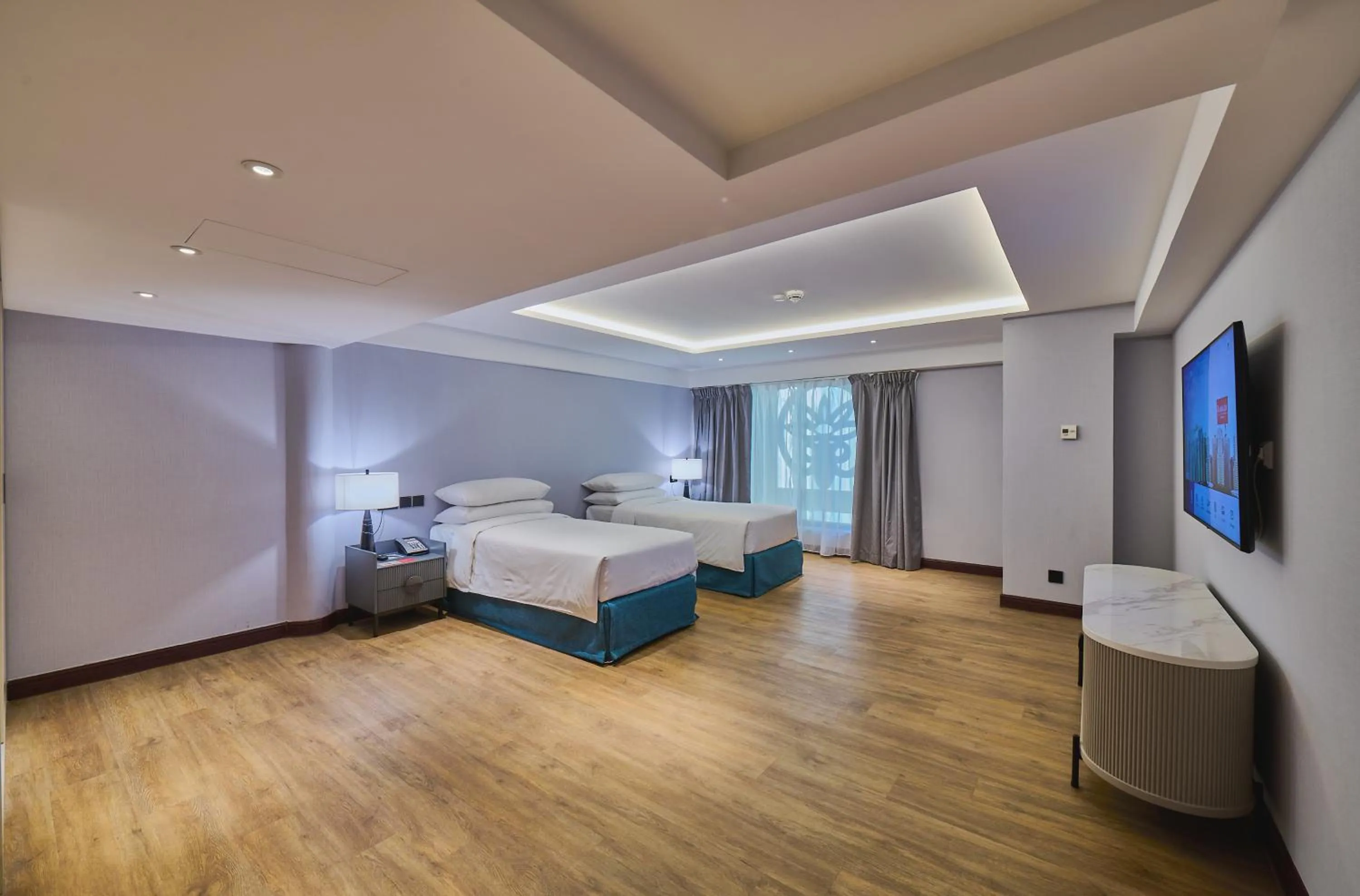 Bed in Ramada Hotel, Suites and Apartments by Wyndham Dubai JBR