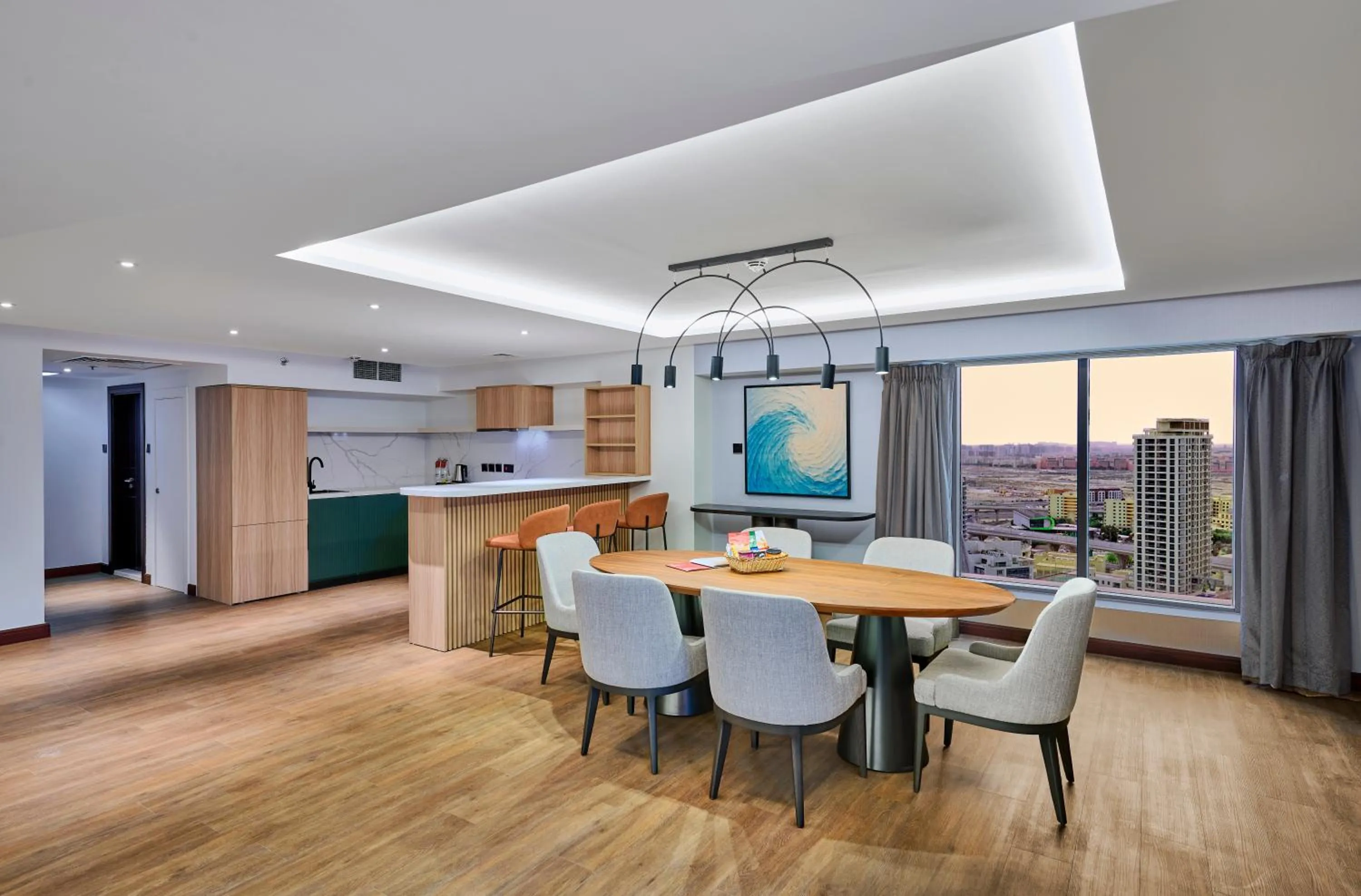 Kitchen or kitchenette in Ramada Hotel, Suites and Apartments by Wyndham Dubai JBR