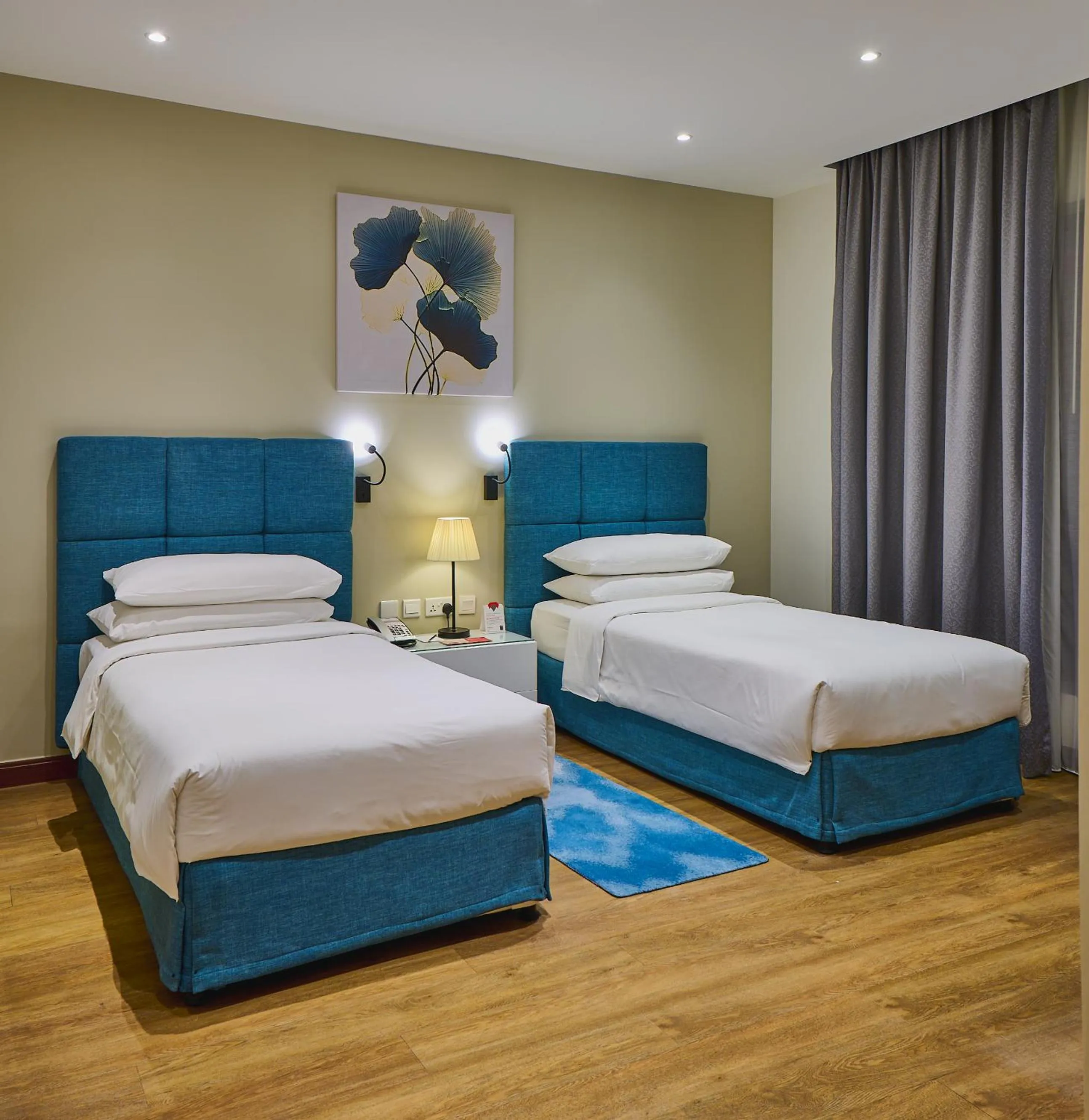 Bed in Ramada Hotel, Suites and Apartments by Wyndham Dubai JBR