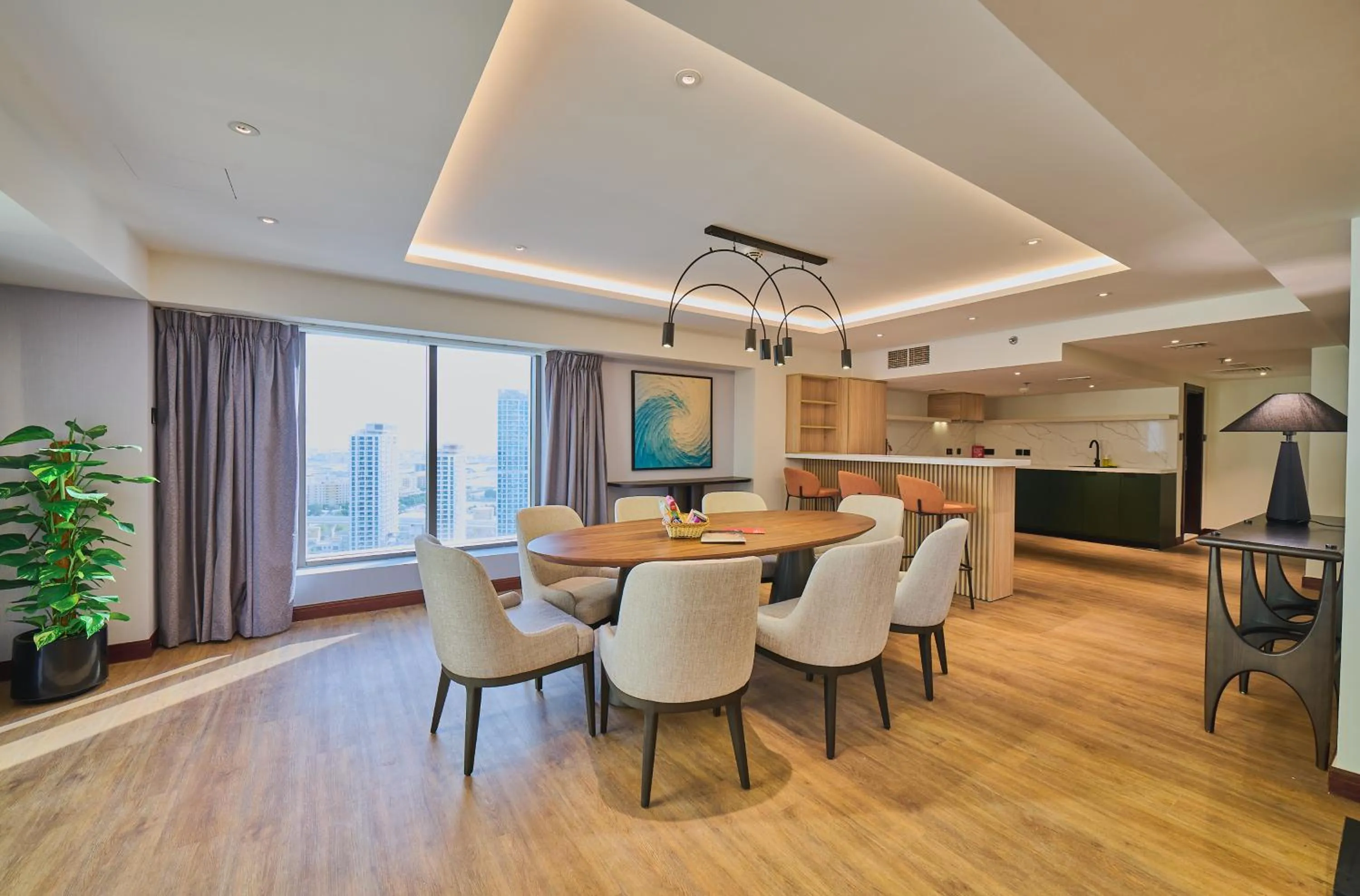 Kitchen or kitchenette in Ramada Hotel, Suites and Apartments by Wyndham Dubai JBR