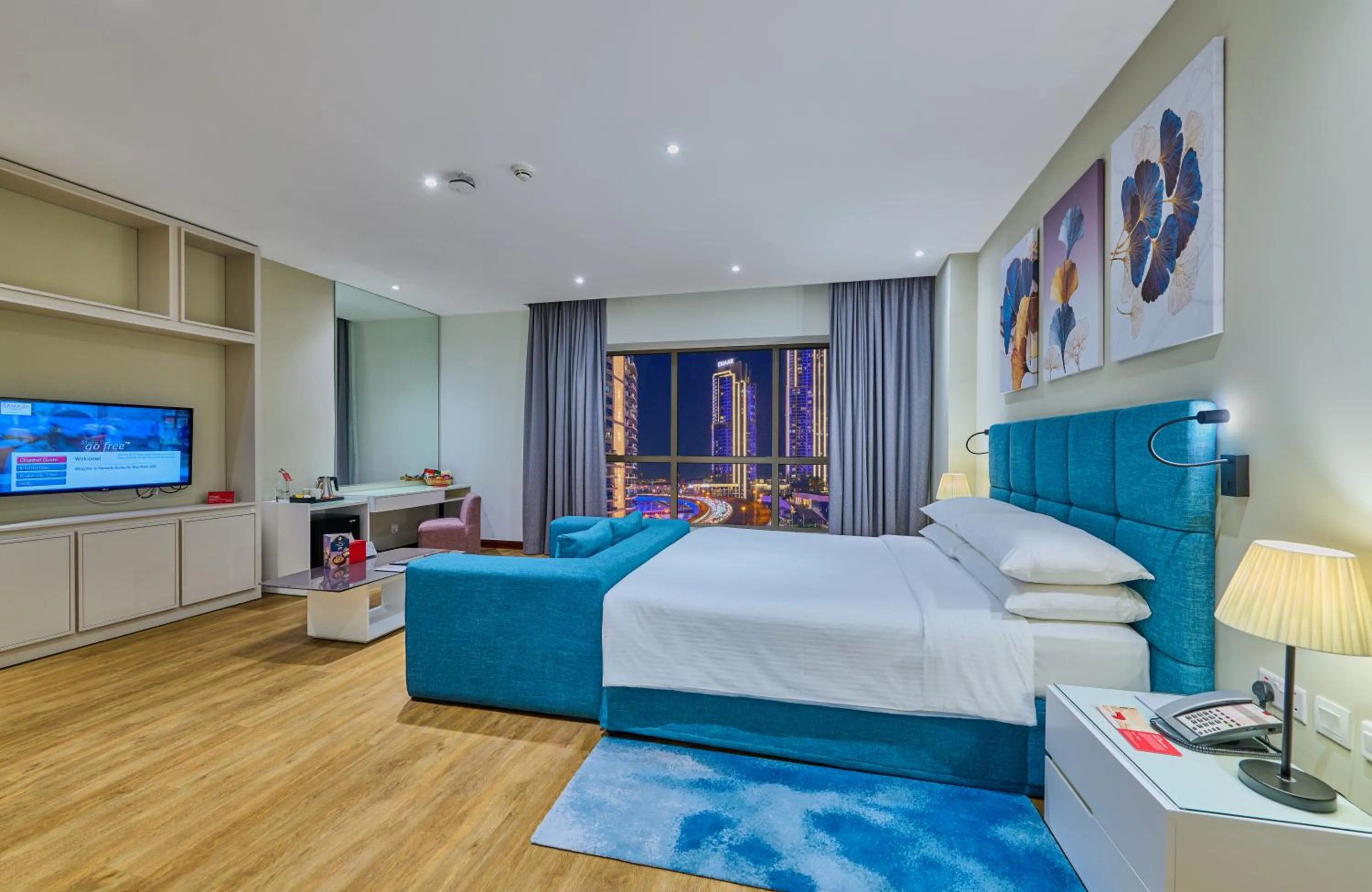 Bed in Ramada Hotel, Suites and Apartments by Wyndham Dubai JBR
