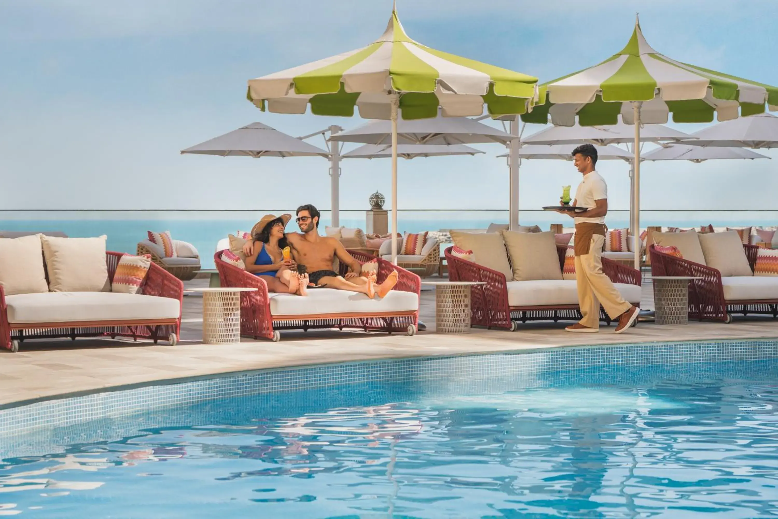 Swimming pool in Pullman Resort Al Marjan Island Swimming pool in Pullman Resort Al Marjan Island