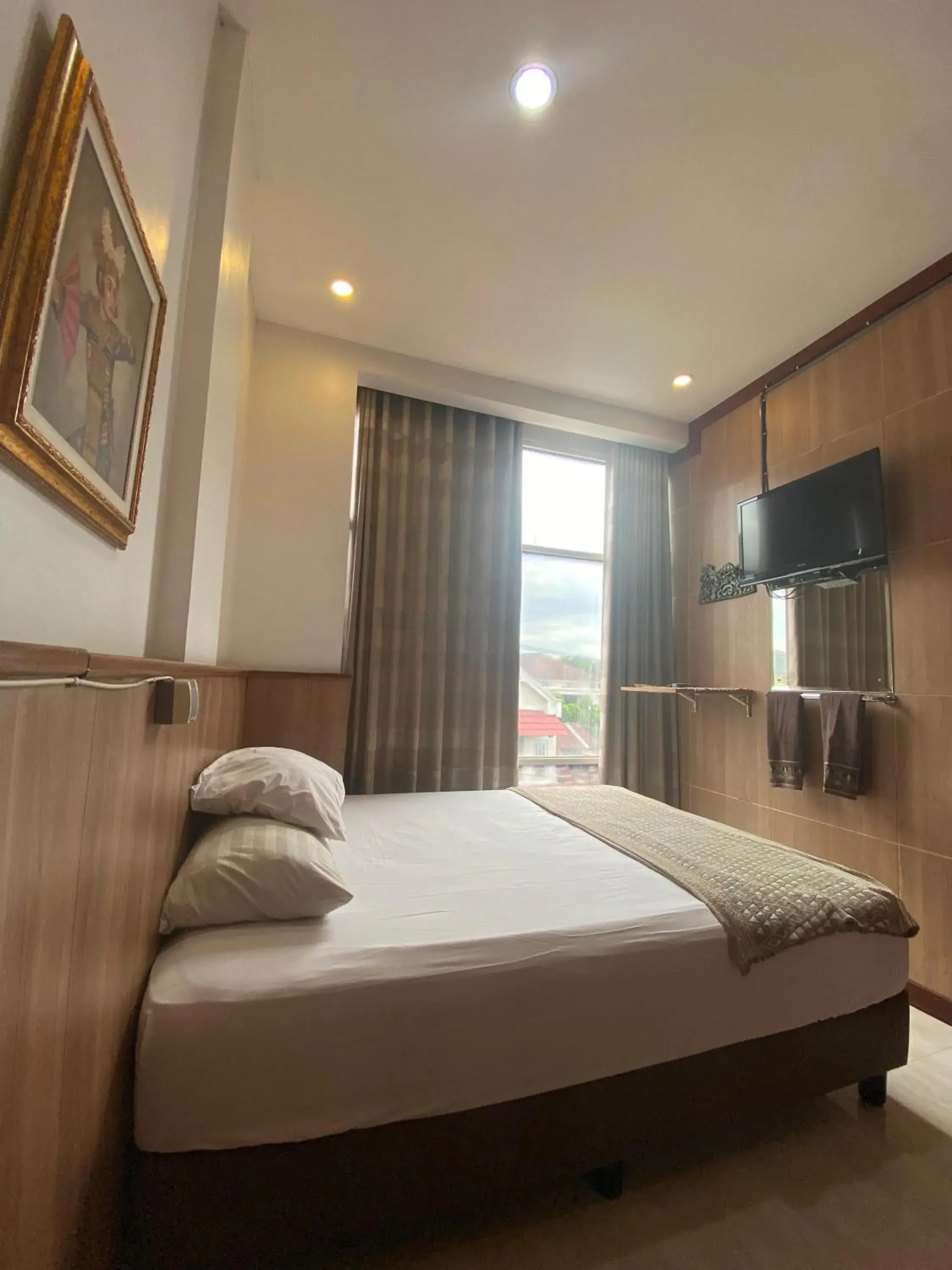 Bed in The Cabin Hotel Gandekan Bed in The Cabin Hotel Gandekan