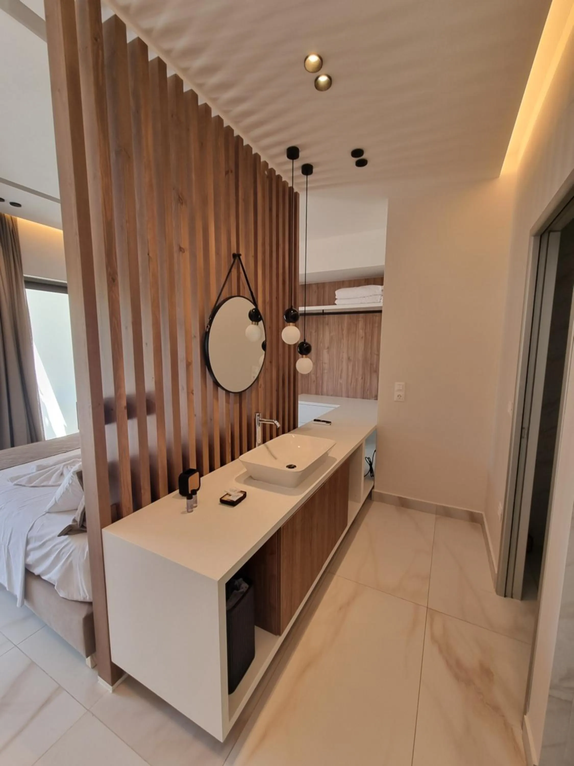 Bathroom in Leonidas Studios & Apartments