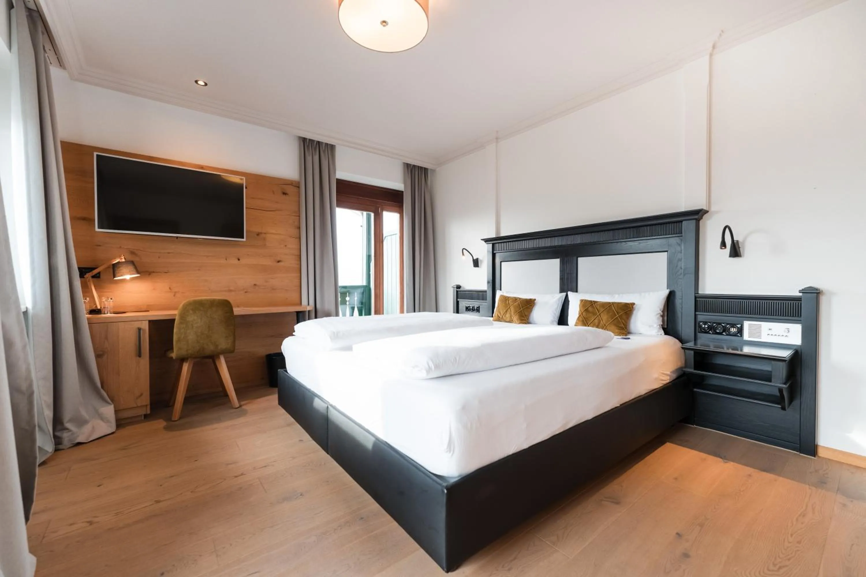 Bed in Posthotel Rattenberg