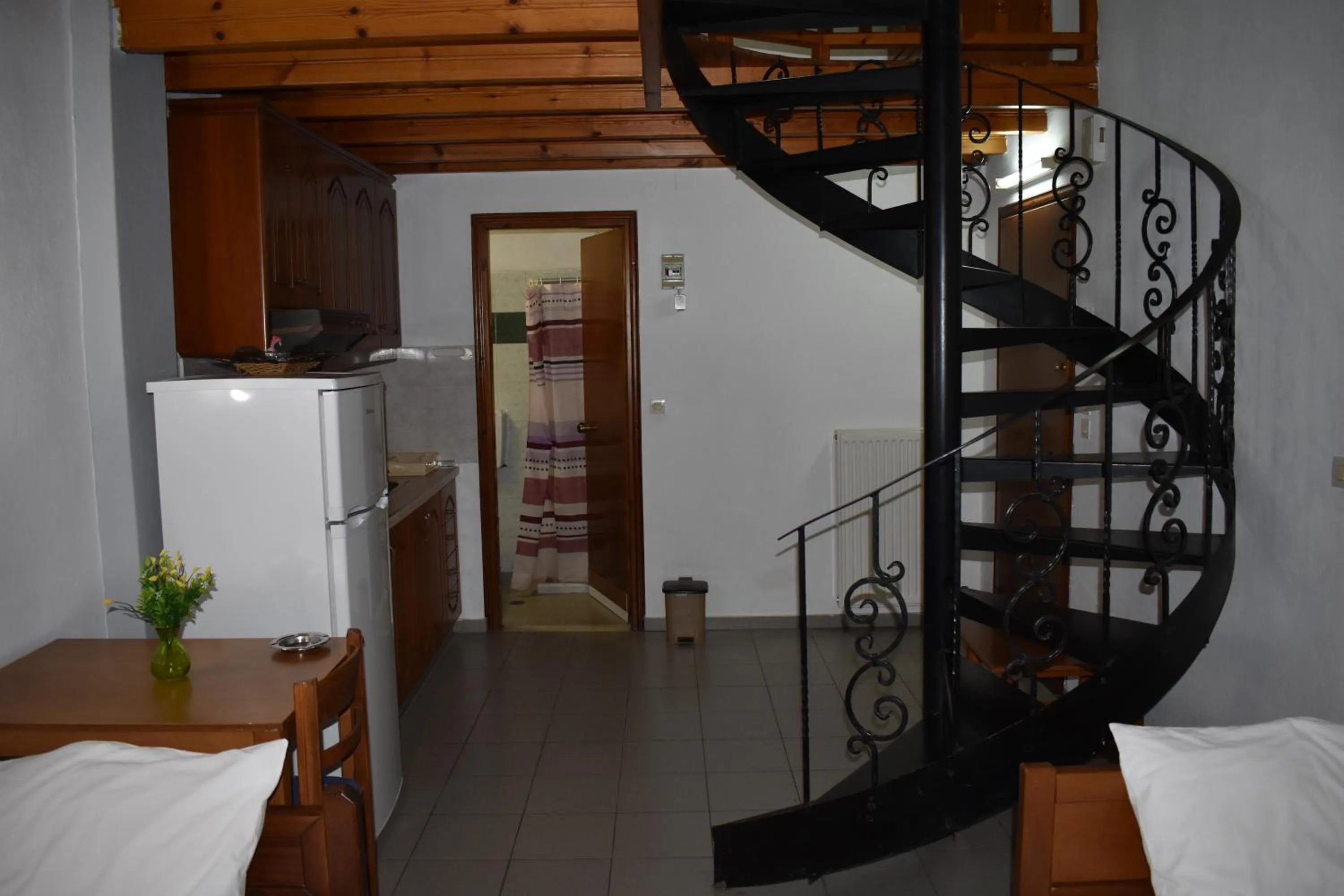 Bed in Galanis Studios and Apartments