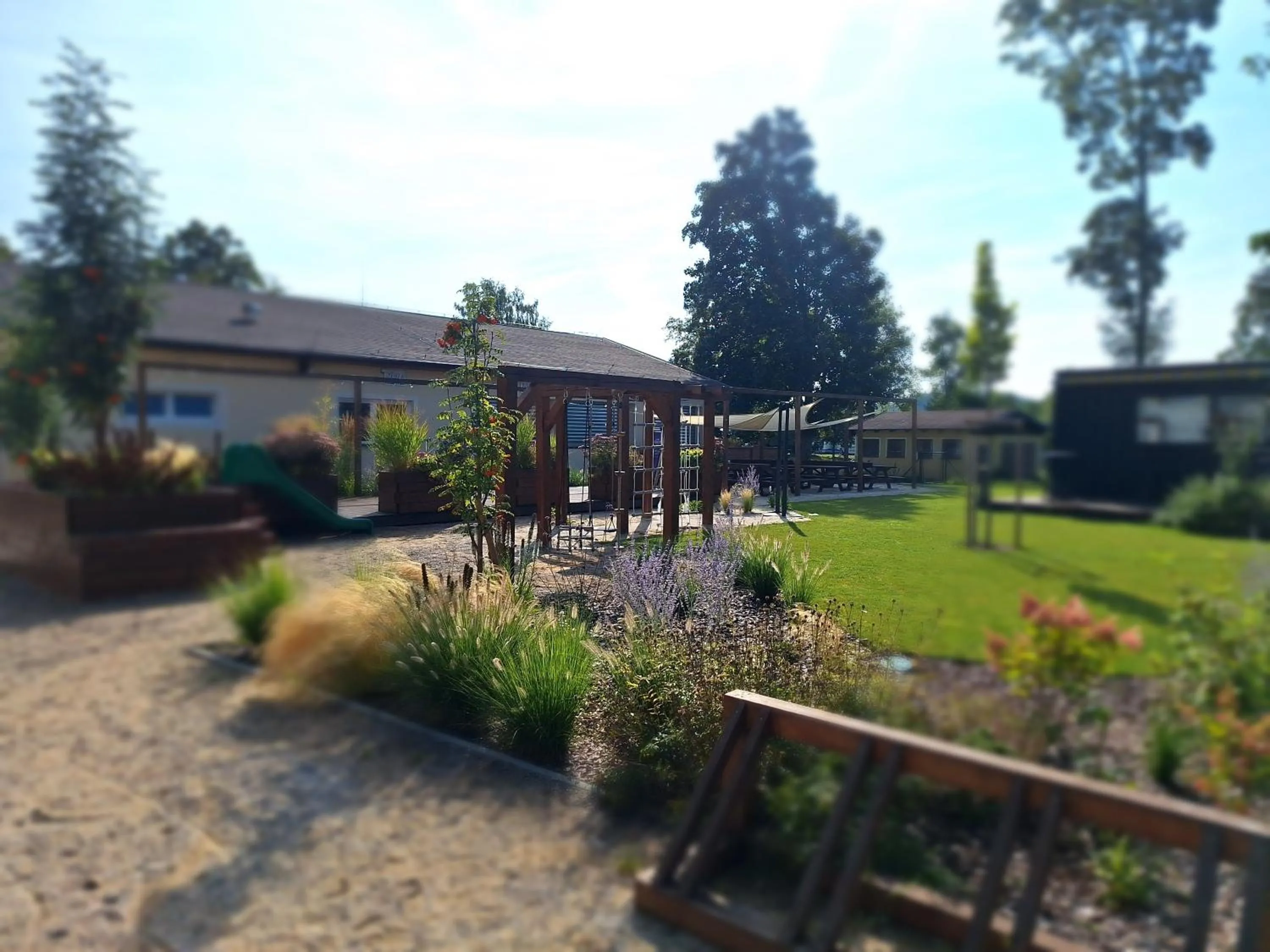 Garden view in Hotel Na Pláži