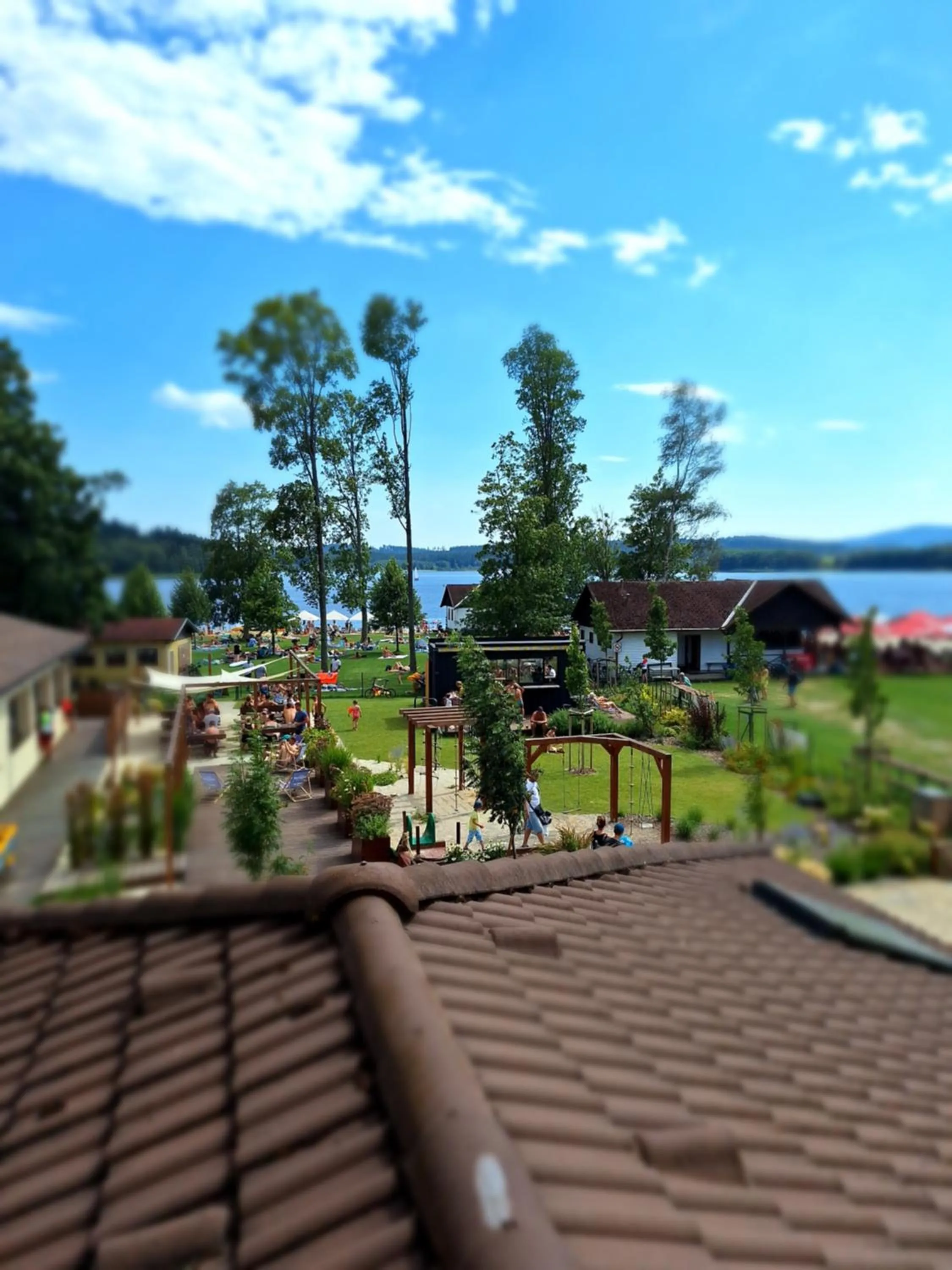 Garden view in Hotel Na Pláži