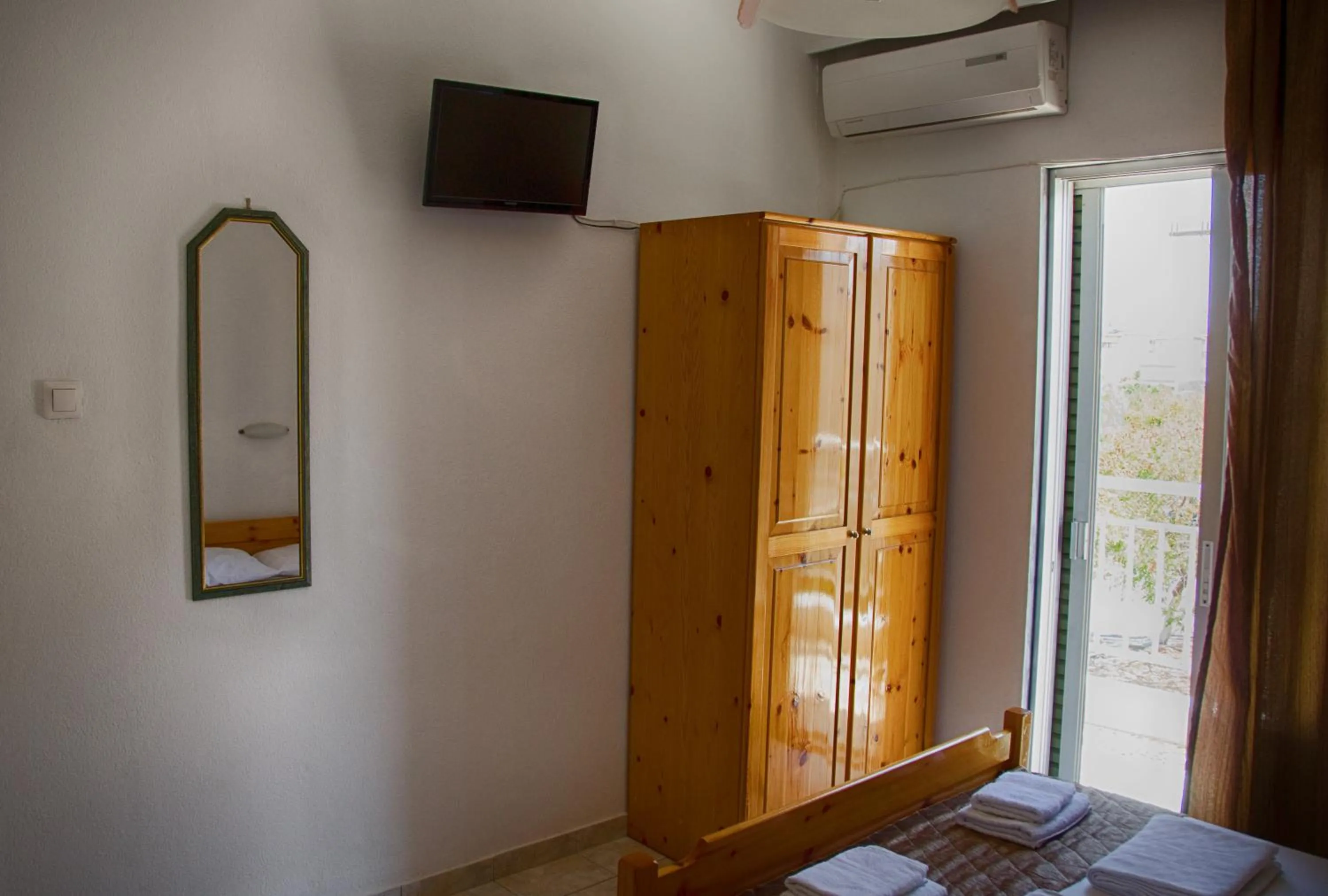 Bedroom, Bed in Galini Apartments