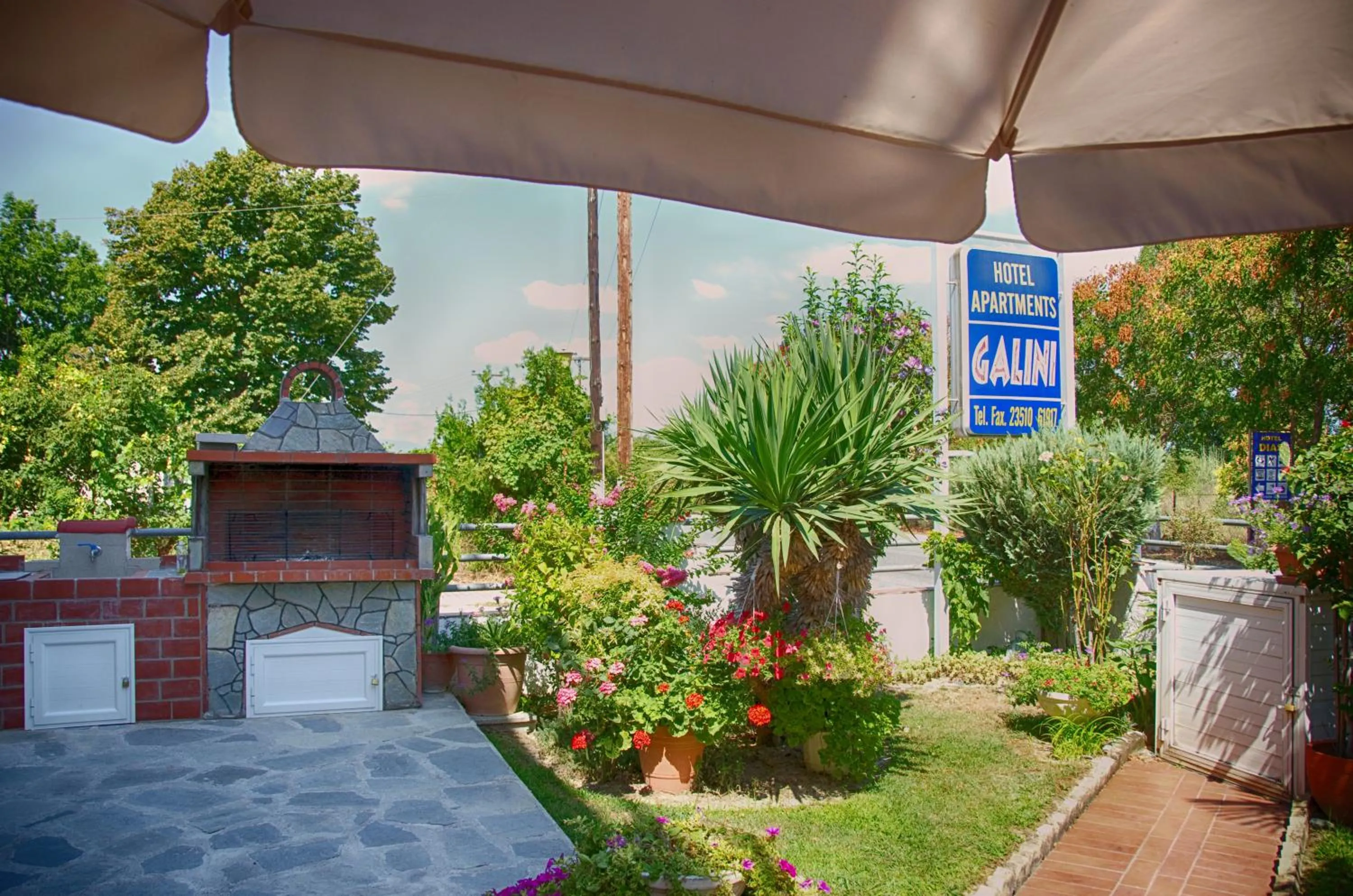 BBQ facilities in Galini Apartments