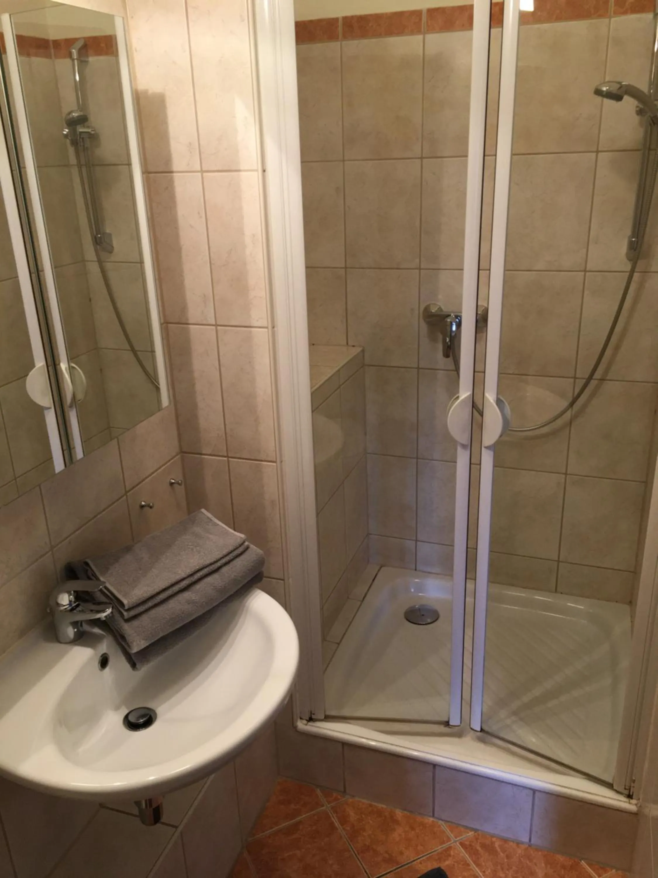 Shower in Pension Wegerich