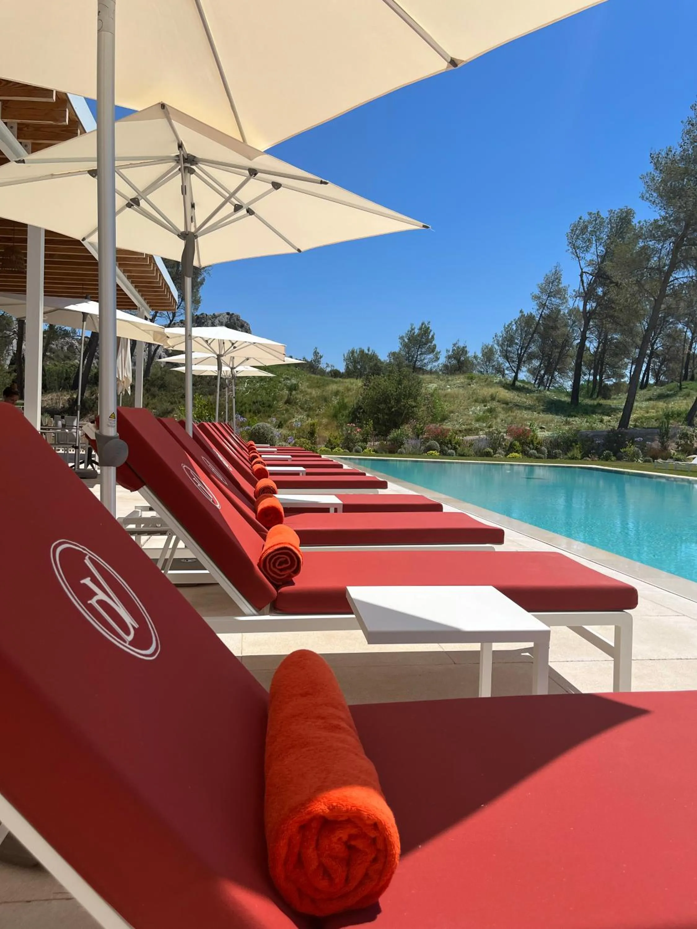 Swimming pool in Domaine de Valmouriane