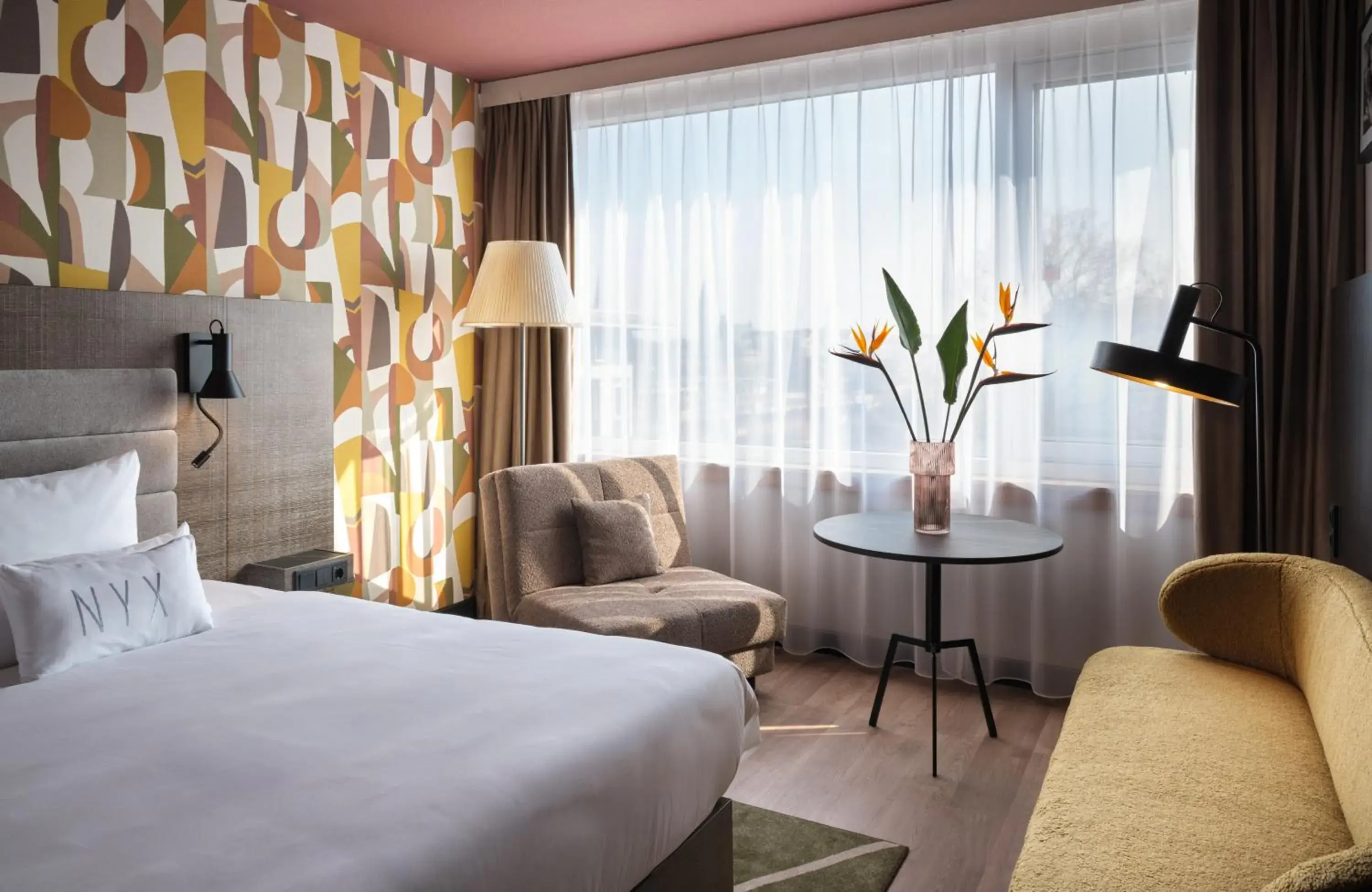 Bed in NYX Hotel Berlin Köpenick by Leonardo Hotels Bed in NYX Hotel Berlin Köpenick by Leonardo Hotels