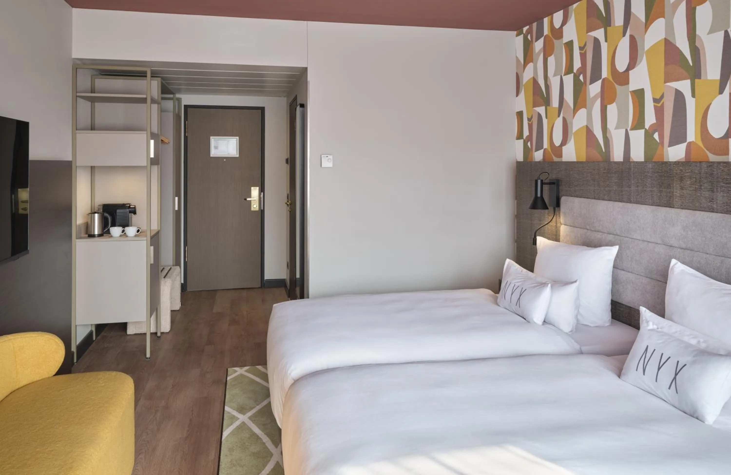 Bed in NYX Hotel Berlin Köpenick by Leonardo Hotels