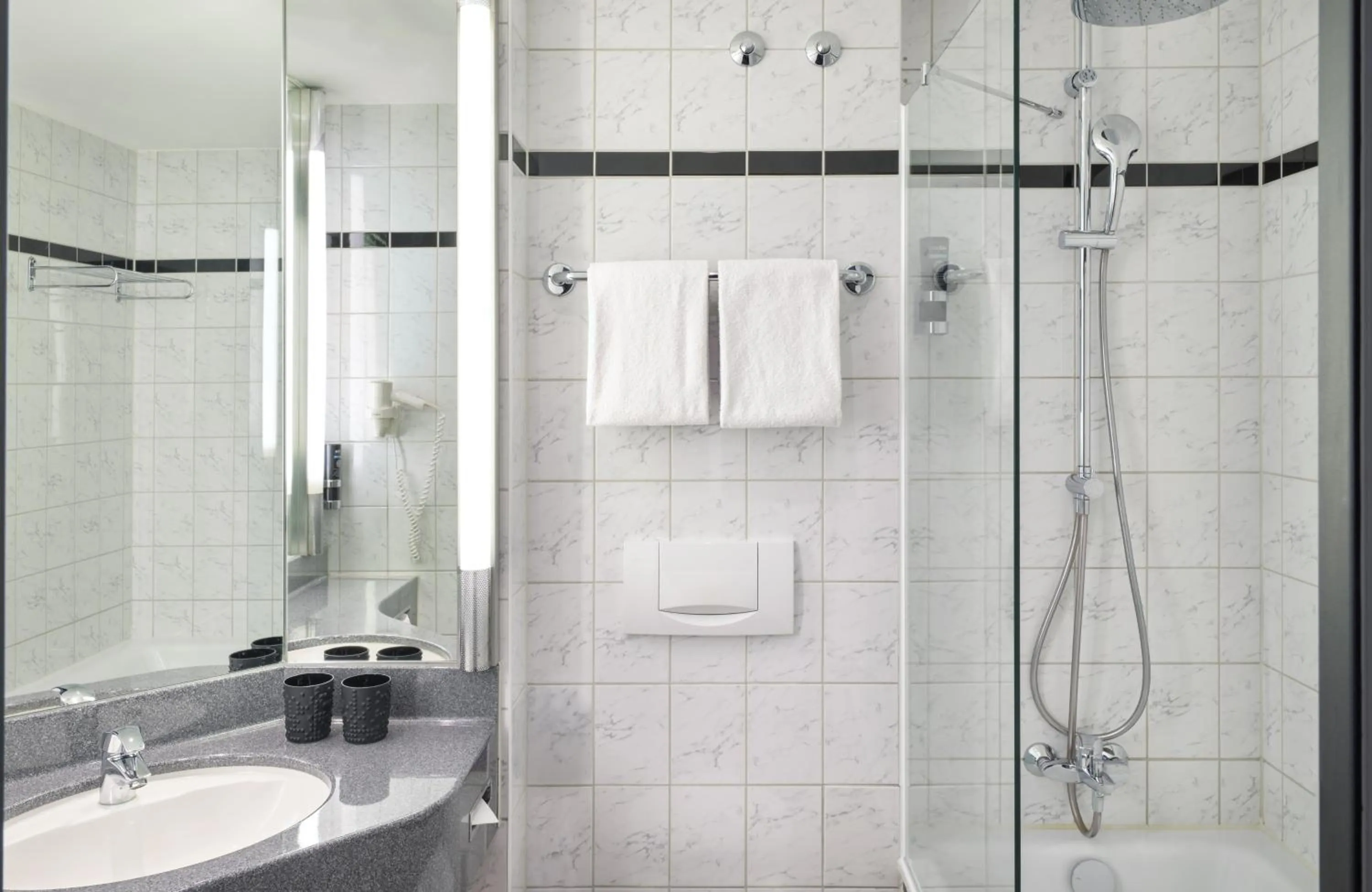 Shower in NYX Hotel Berlin Köpenick by Leonardo Hotels