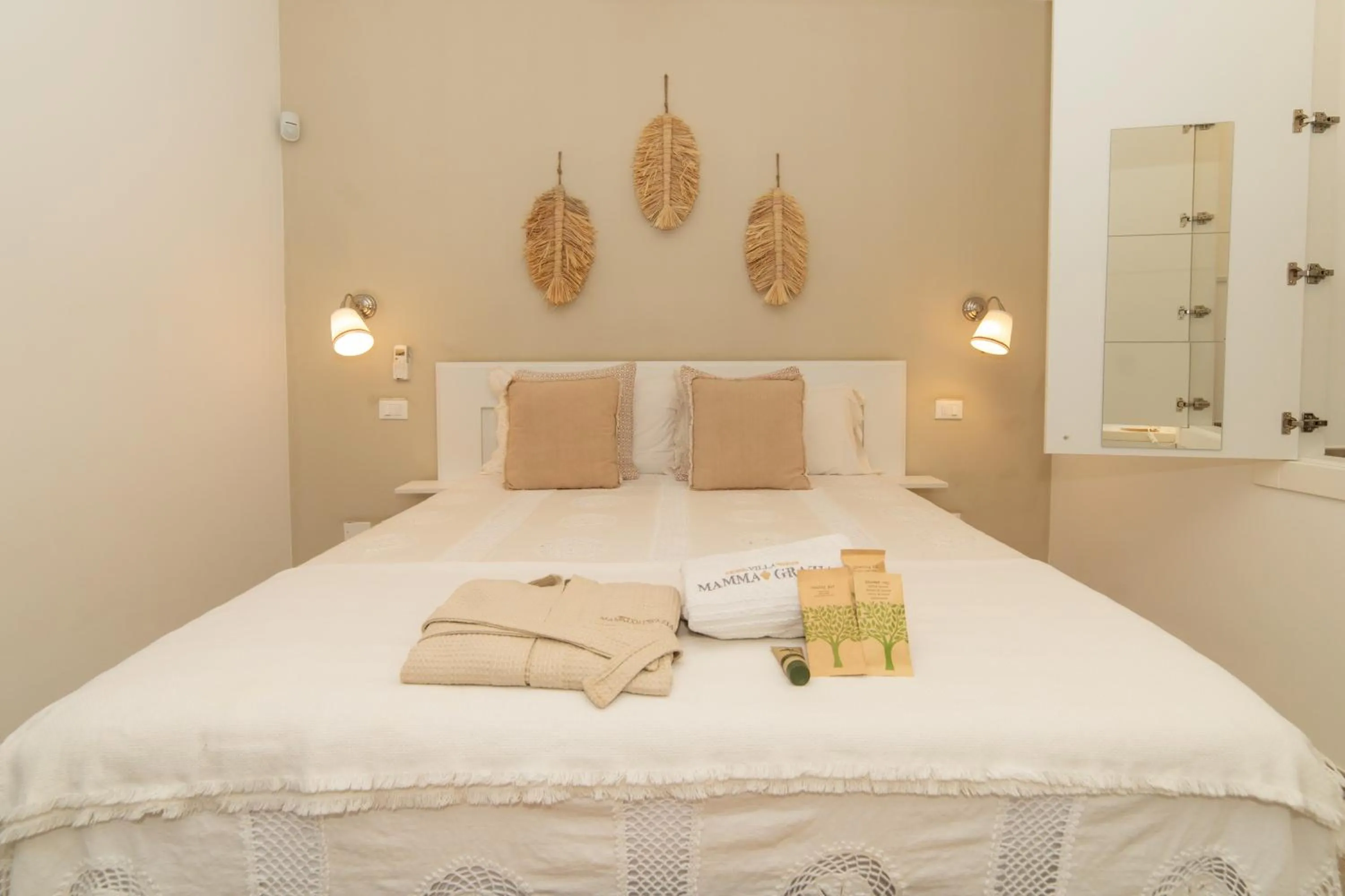 Bed in Villa Mamma Grazia Rooms