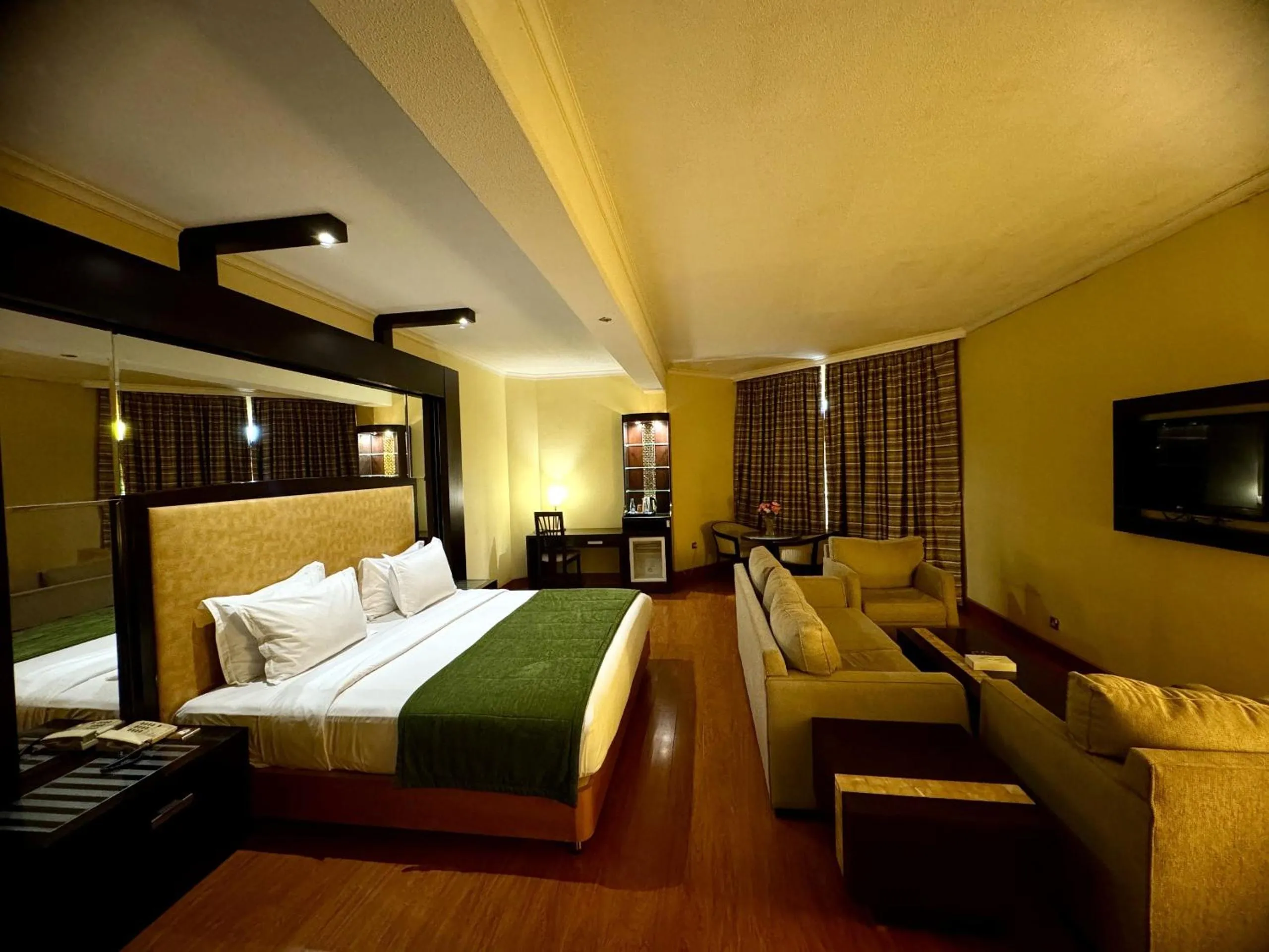 Bed in Jeddah Grand Hotel